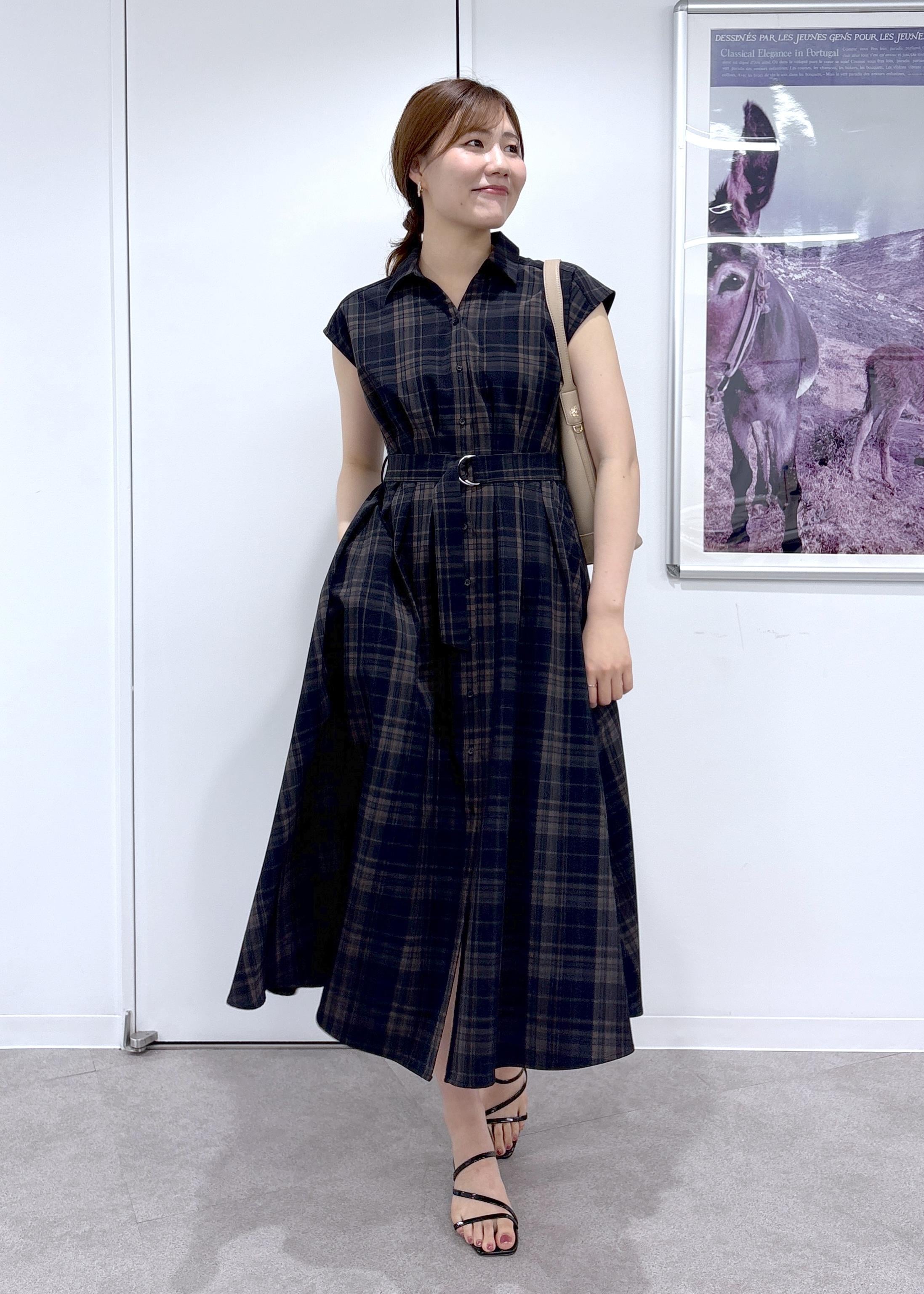 ROPE' PICNICのウエストタックチェックアソートワンピースを使ったコーディネートを紹介します。｜Rakuten Fashion(楽天ファッション／旧楽天ブランドアベニュー)6052924