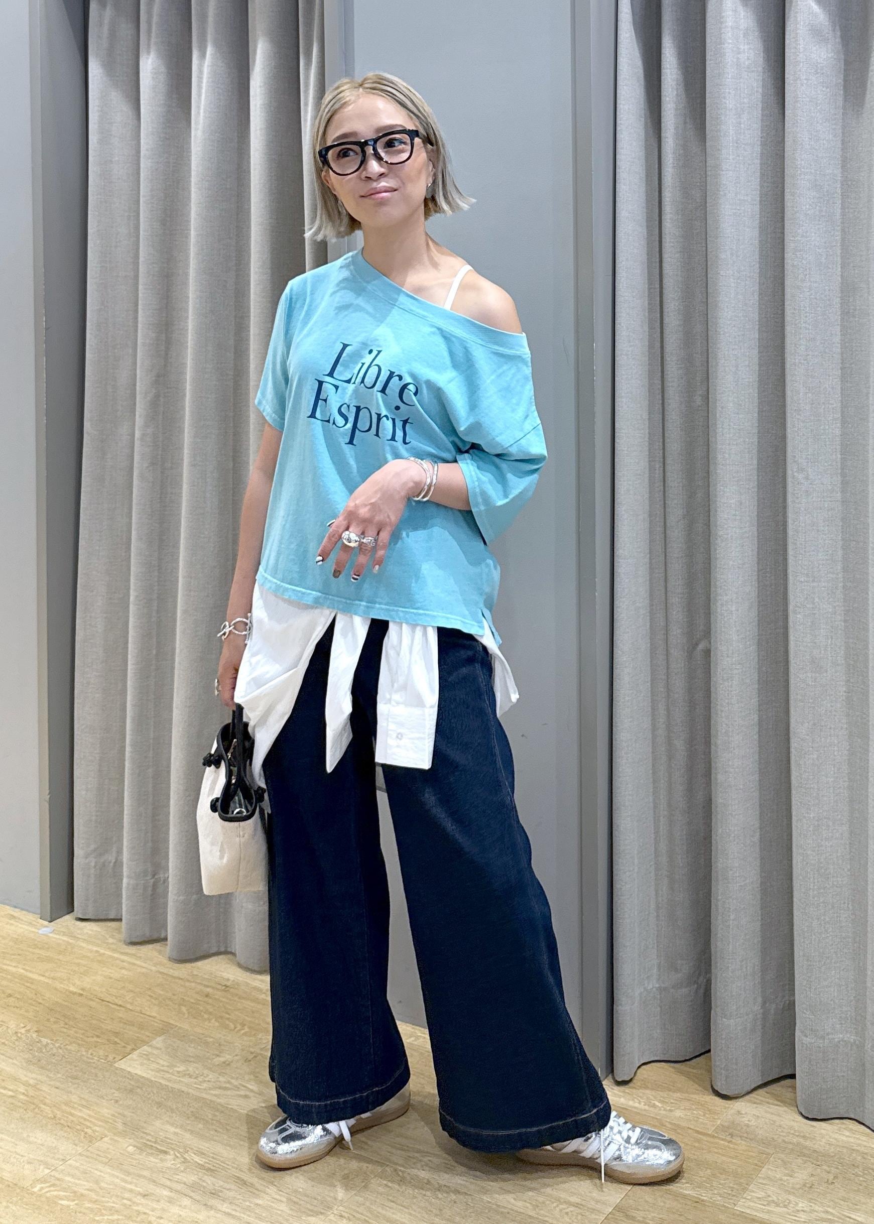 ROPE' PICNICのオフショルプリントハーフスリーブTシャツを使ったコーディネートを紹介します。｜Rakuten Fashion(楽天ファッション／旧楽天ブランドアベニュー)6052929