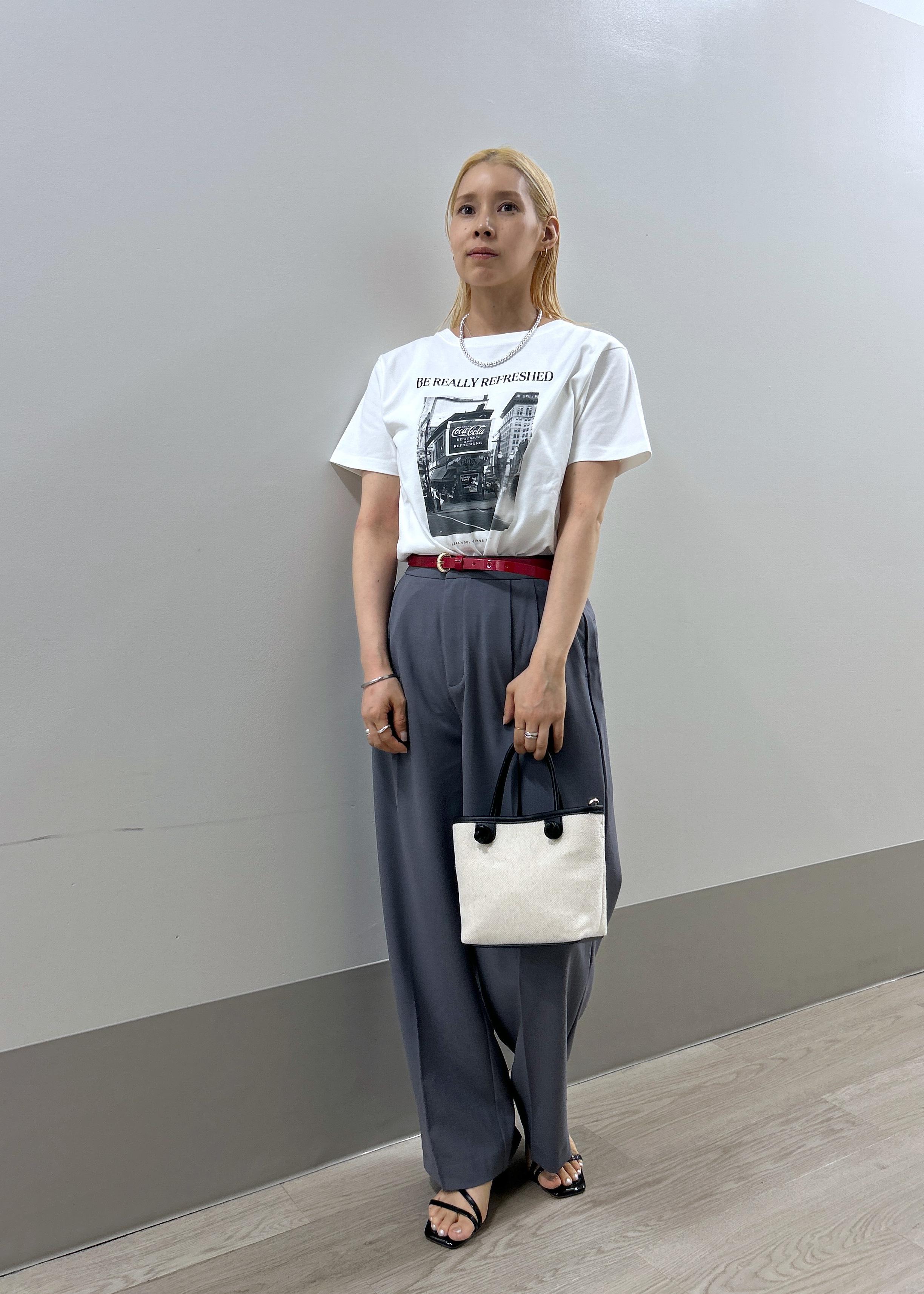 ROPE' PICNICの【3サイズ展開】サスペンダー付きワイドパンツを使ったコーディネートを紹介します。｜Rakuten Fashion(楽天ファッション／旧楽天ブランドアベニュー)6052960