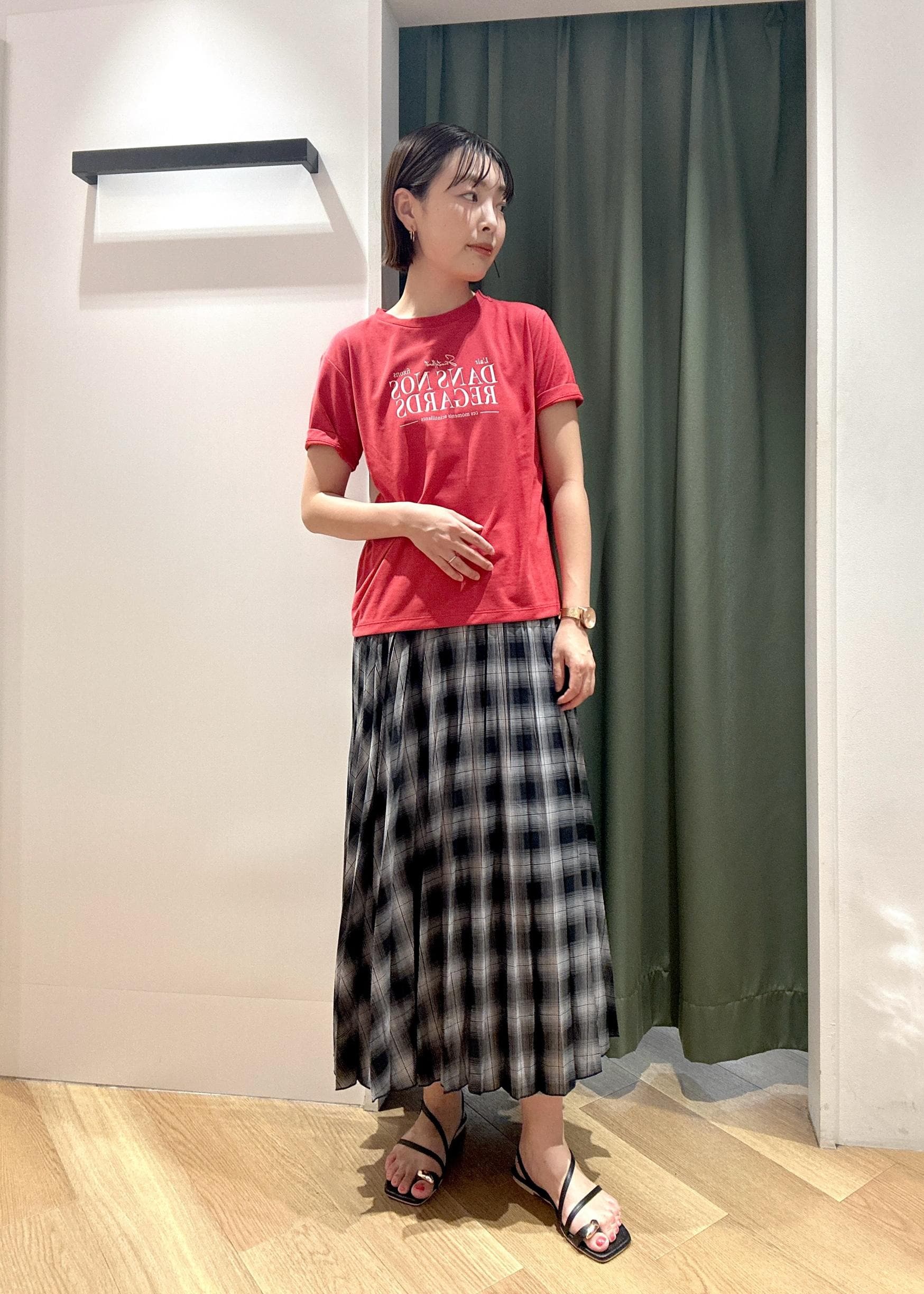 ROPE' PICNICの【UVカット・接触冷感・汗染み加工】フレンチロゴプリントTシャツを使ったコーディネートを紹介します。｜Rakuten Fashion(楽天ファッション／旧楽天ブランドアベニュー)6052970