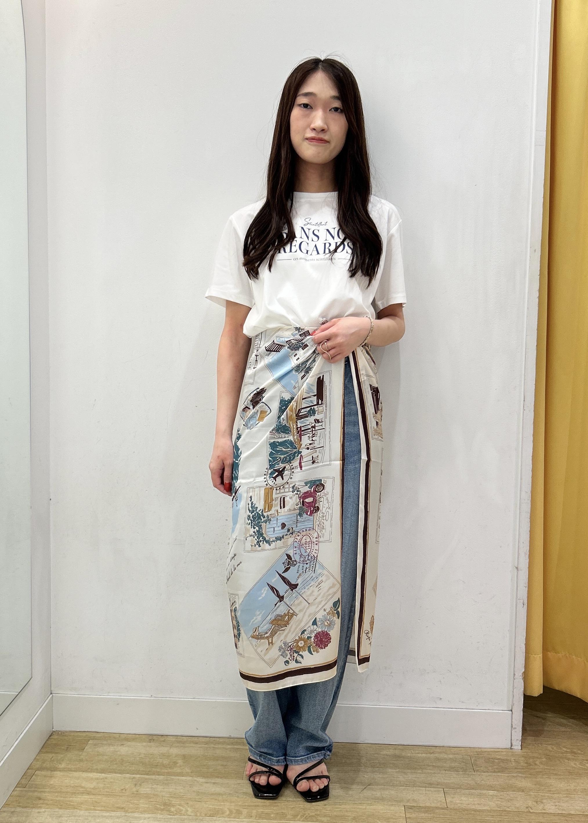 ROPE' PICNICの【UVカット・接触冷感・汗染み加工】フレンチロゴプリントTシャツを使ったコーディネートを紹介します。｜Rakuten Fashion(楽天ファッション／旧楽天ブランドアベニュー)6052980