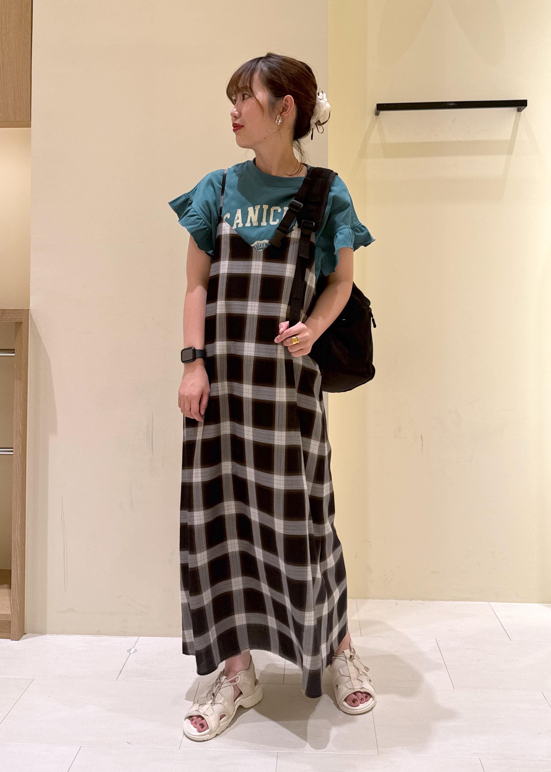 ROPE' PICNICの袖フリルカレッジロゴTシャツを使ったコーディネートを紹介します。｜Rakuten Fashion(楽天ファッション／旧楽天ブランドアベニュー)6052990