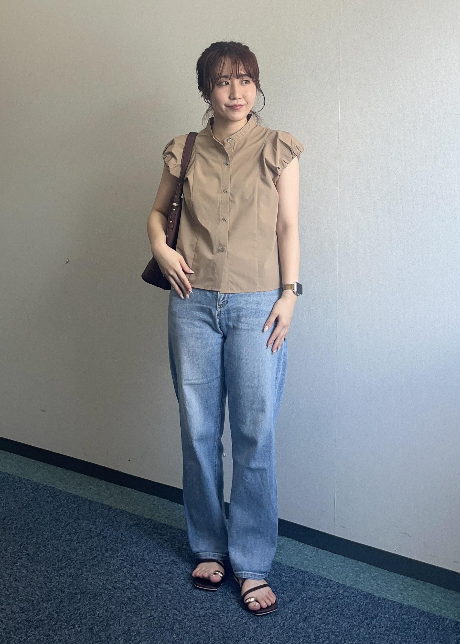 ROPE' PICNICの着丈が選べるバルーンスリーブシャツブラウス/イージーケアを使ったコーディネートを紹介します。｜Rakuten Fashion(楽天ファッション／旧楽天ブランドアベニュー)6052992