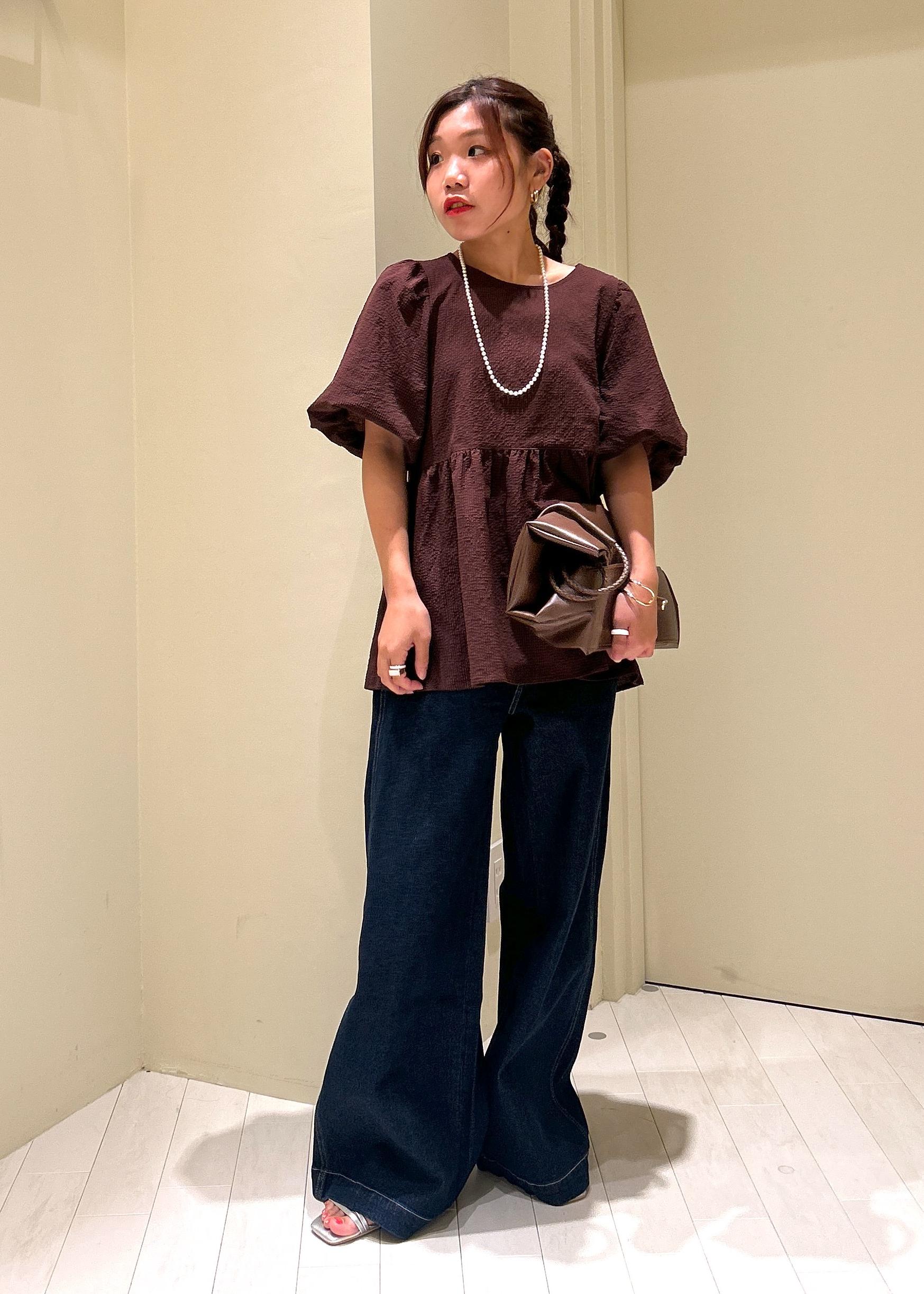 ROPE' PICNICのバルーンペプラムブラウスを使ったコーディネートを紹介します。｜Rakuten Fashion(楽天ファッション／旧楽天ブランドアベニュー)6052993