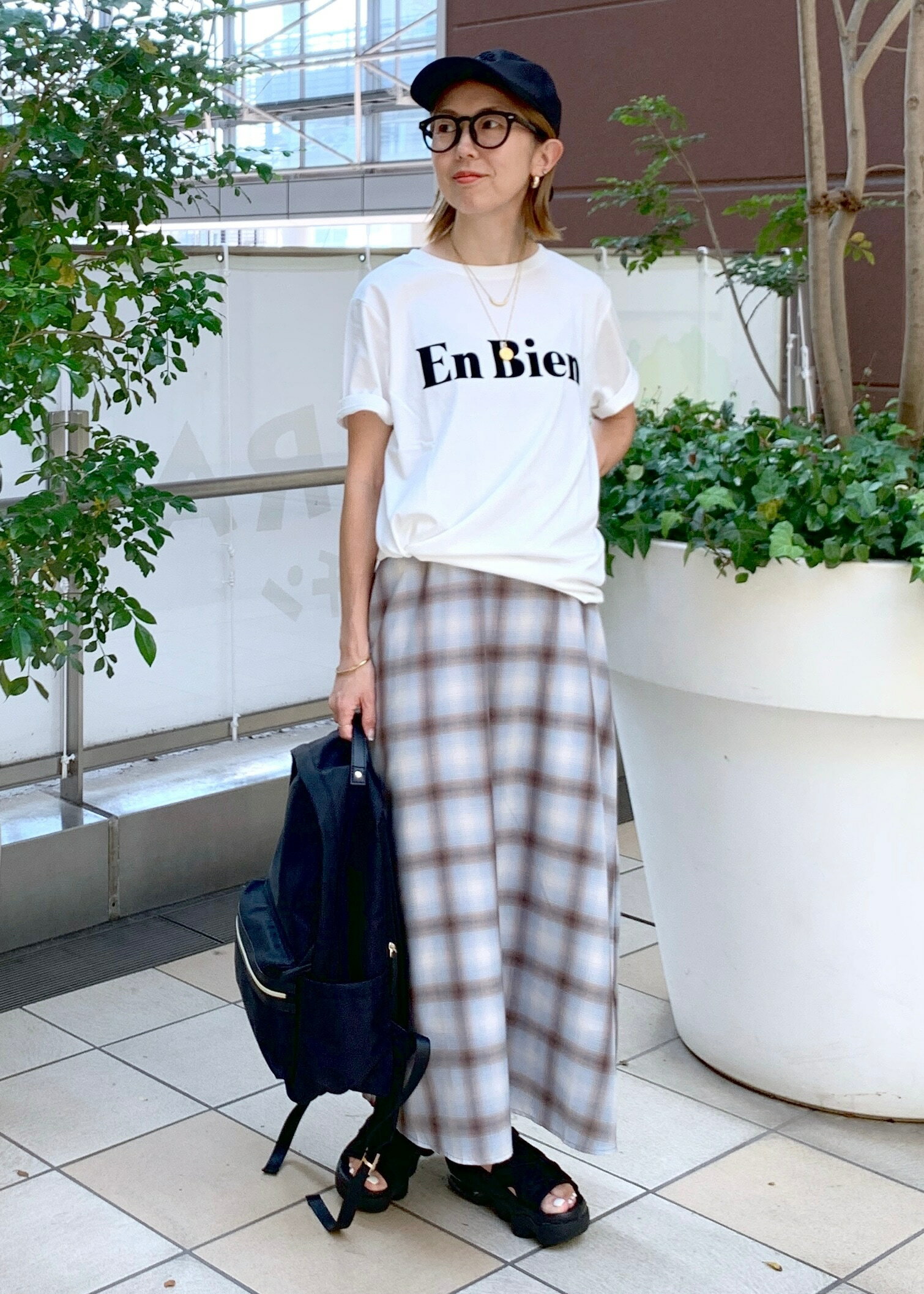 ROPE' PICNICの【UVカット・接触冷感・汗染み加工】フロッキーロゴTシャツを使ったコーディネートを紹介します。｜Rakuten Fashion(楽天ファッション／旧楽天ブランドアベニュー)6053405