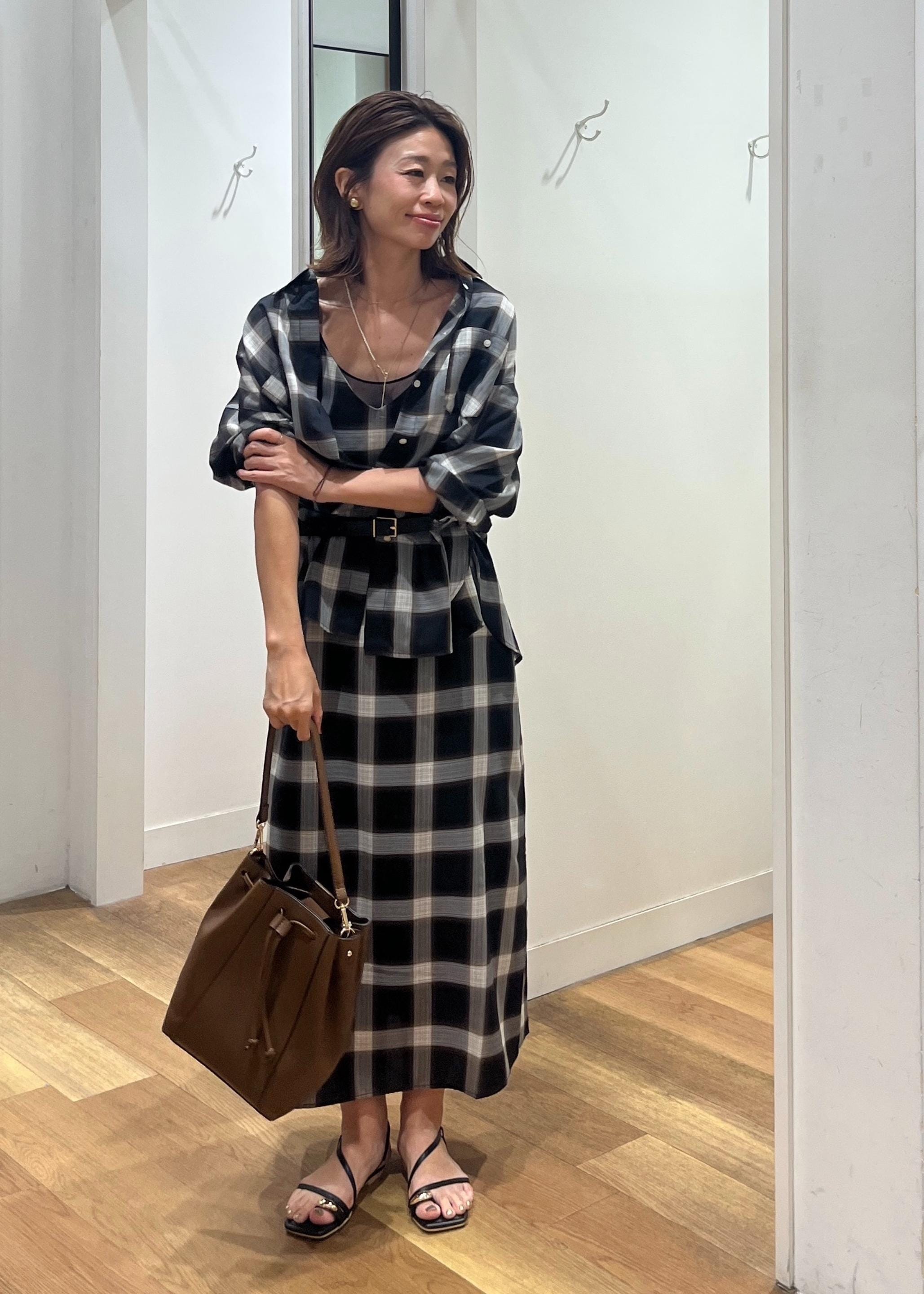 ROPE' PICNICのオンブレチェックシャツ/UVケアを使ったコーディネートを紹介します。｜Rakuten Fashion(楽天ファッション／旧楽天ブランドアベニュー)6053412