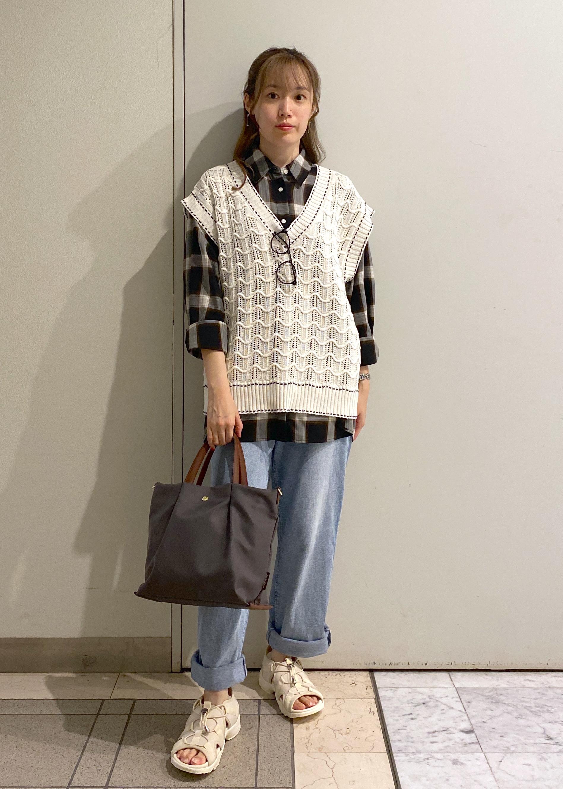 ROPE' PICNICのオンブレチェックシャツ/UVケアを使ったコーディネートを紹介します。｜Rakuten Fashion(楽天ファッション／旧楽天ブランドアベニュー)6053426