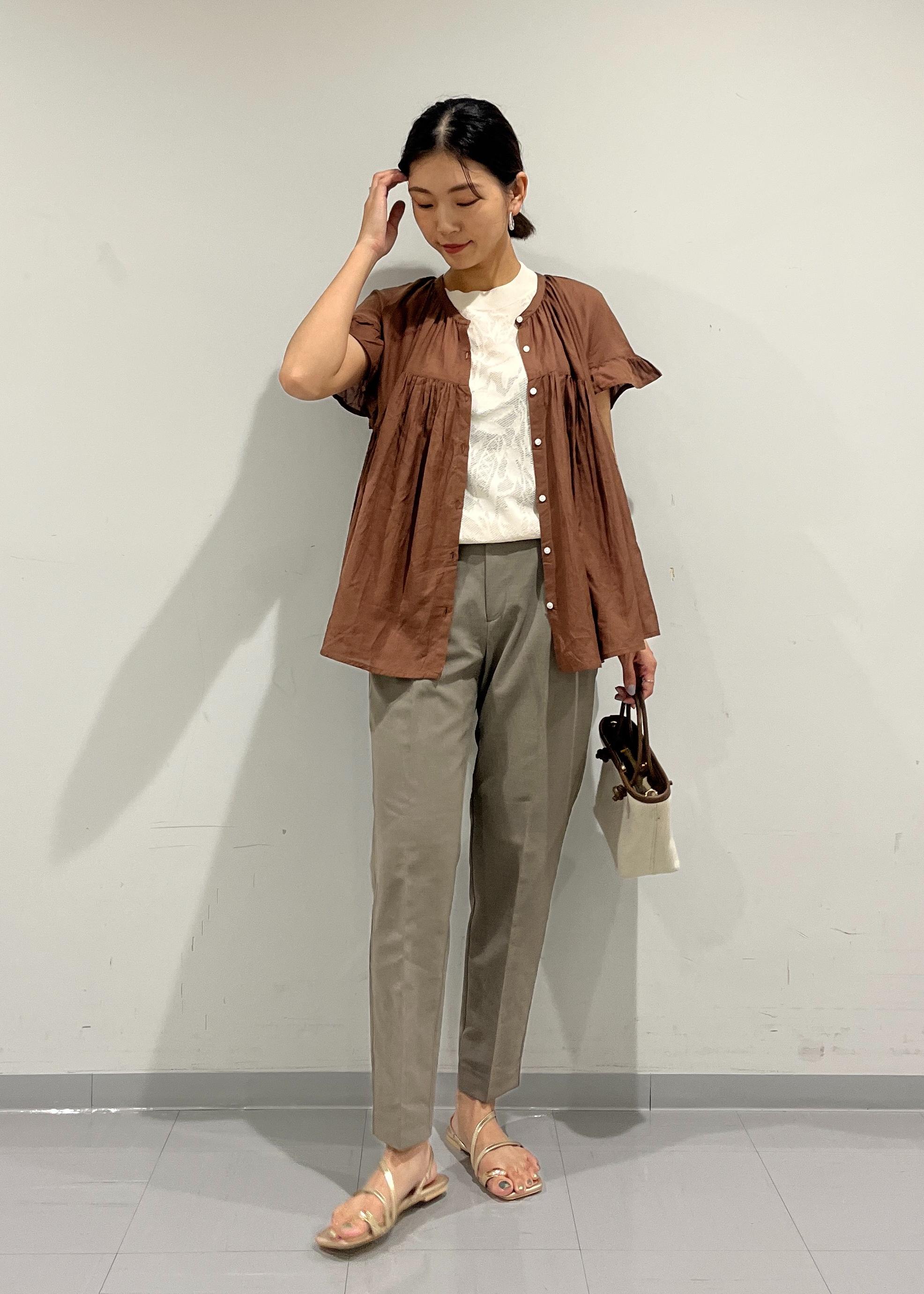 ROPE' PICNICのコットンボイルギャザーブラウス/リンクコーデを使ったコーディネートを紹介します。｜Rakuten Fashion(楽天ファッション／旧楽天ブランドアベニュー)6053437