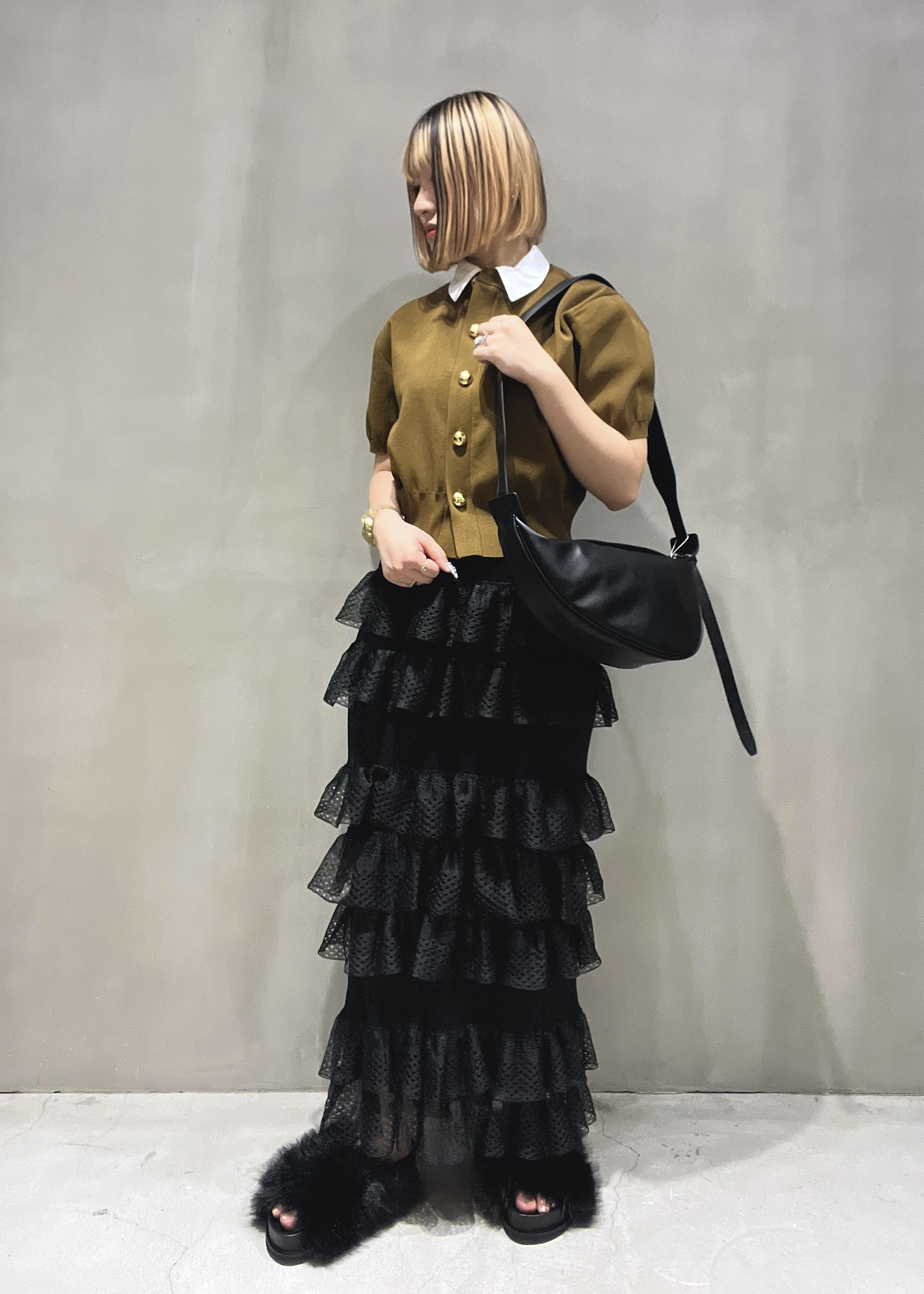 ADAM ET ROPE' | シアーフリルスカート | Rakuten Fashion(楽天