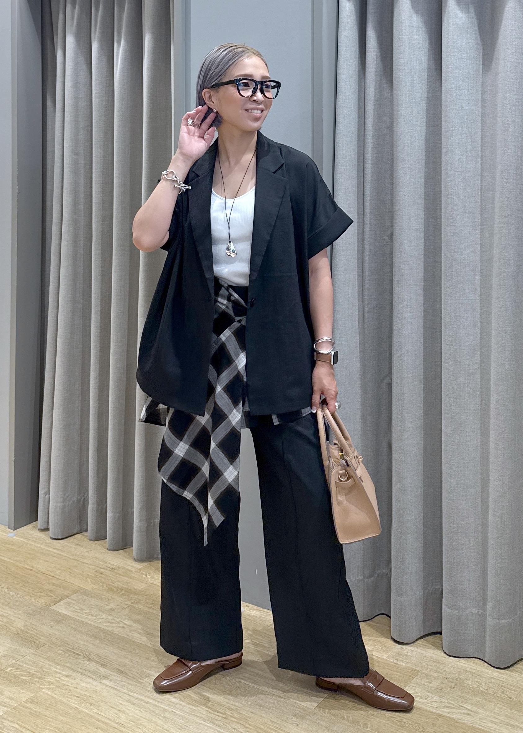 ROPE' PICNICの【接触冷感・UVカット・速乾】【リネンライク・シリーズ】シアーハーフスリーブジャケット/セットアップを使ったコーディネートを紹介します。｜Rakuten Fashion(楽天ファッション／旧楽天ブランドアベニュー)6117144