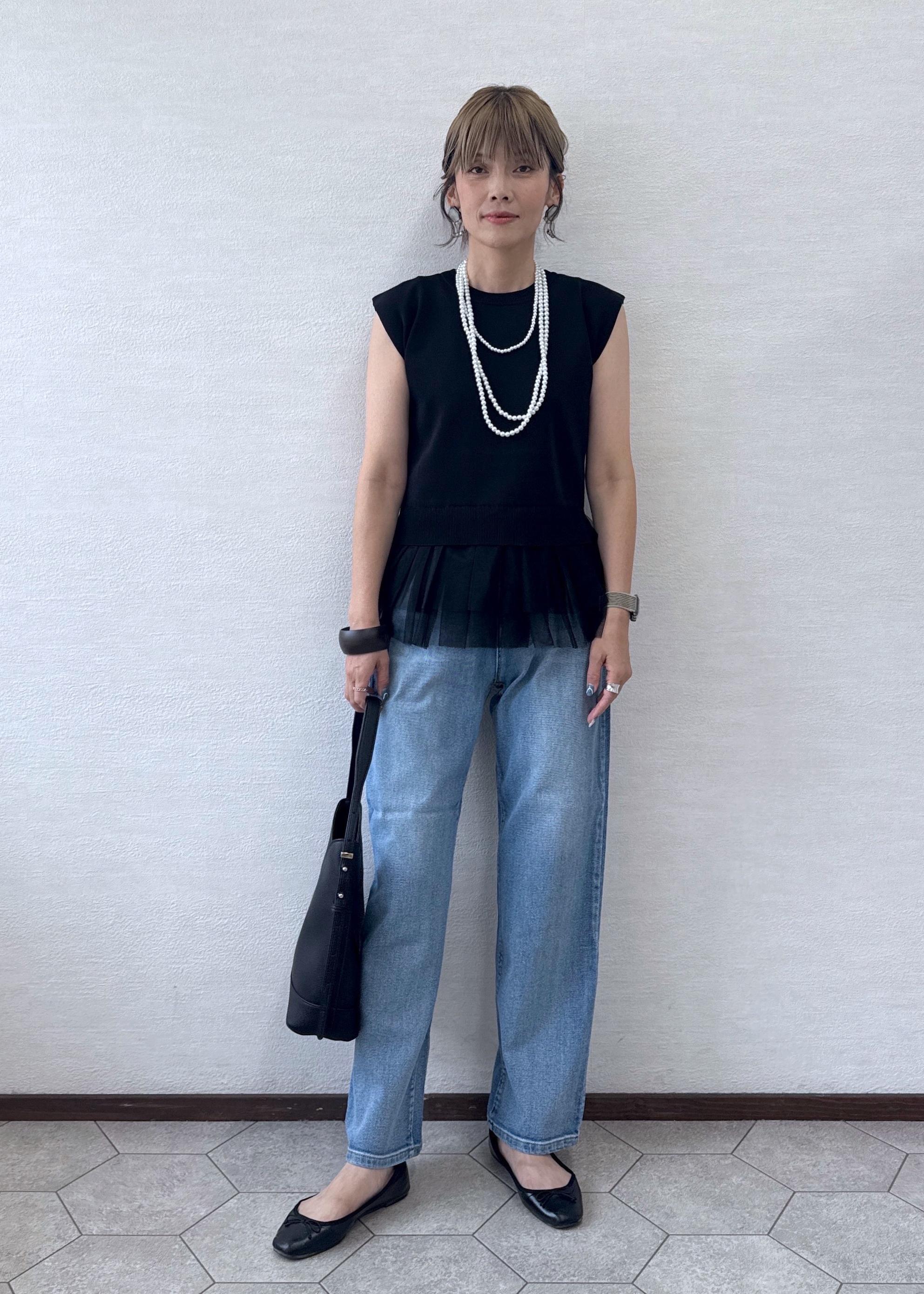 ROPE' PICNICのチュールドッキングプルオーバーを使ったコーディネートを紹介します。｜Rakuten Fashion(楽天ファッション／旧楽天ブランドアベニュー)6117160