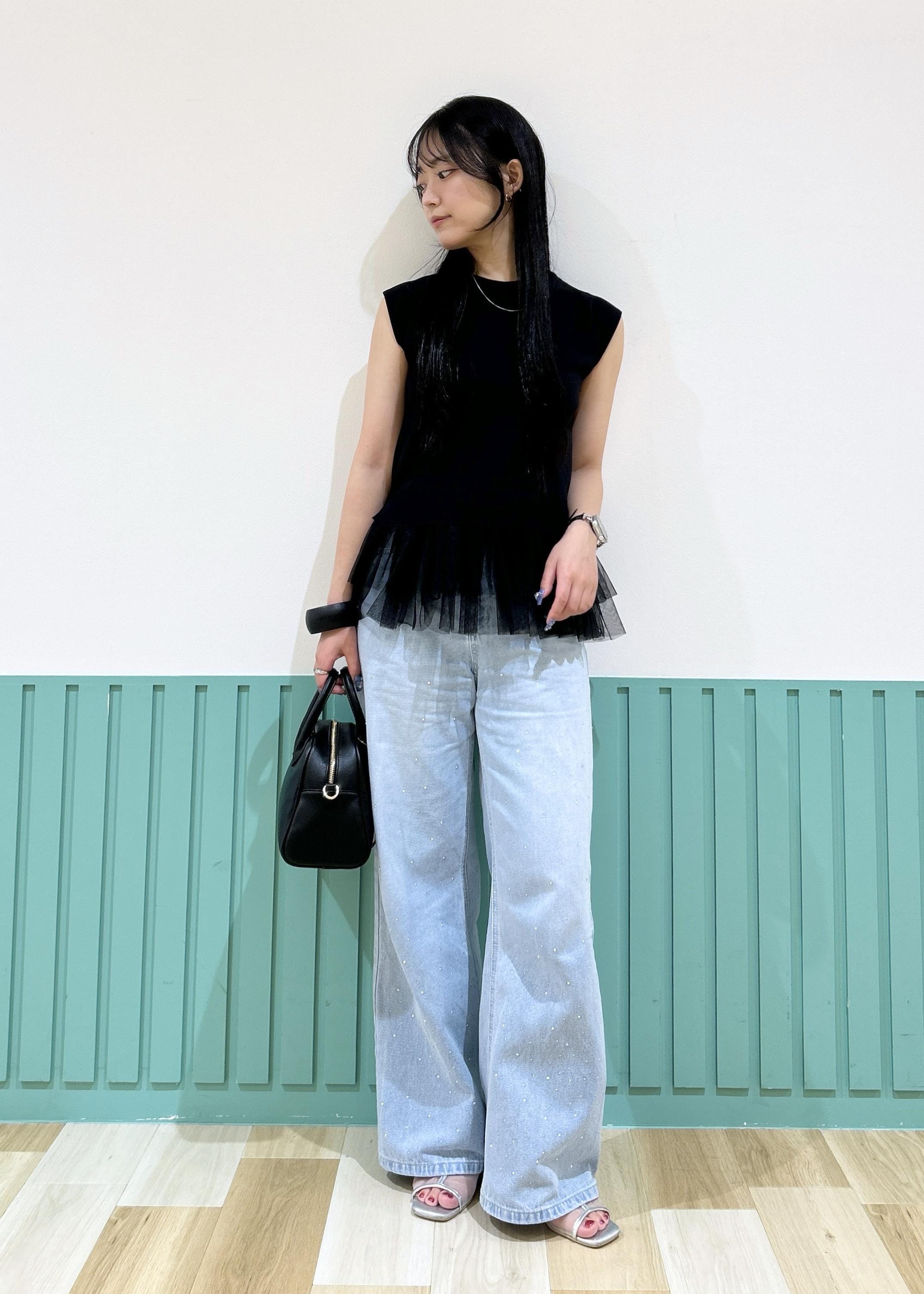 ROPE' PICNICの【新色追加】キラキラビジューデニムを使ったコーディネートを紹介します。｜Rakuten Fashion(楽天ファッション／旧楽天ブランドアベニュー)6117162