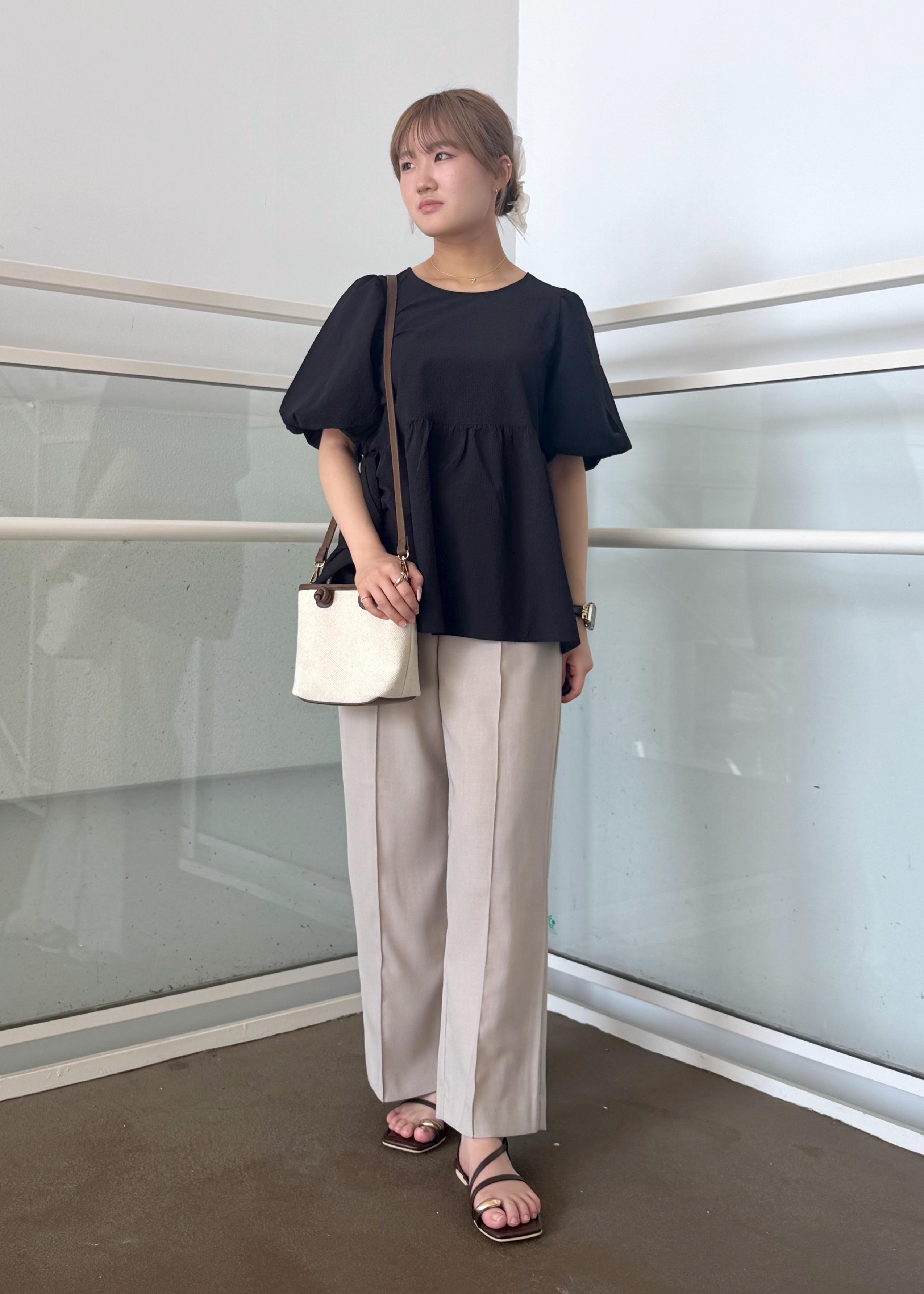 ROPE' PICNICのバルーンペプラムブラウスを使ったコーディネートを紹介します。｜Rakuten Fashion(楽天ファッション／旧楽天ブランドアベニュー)6117183