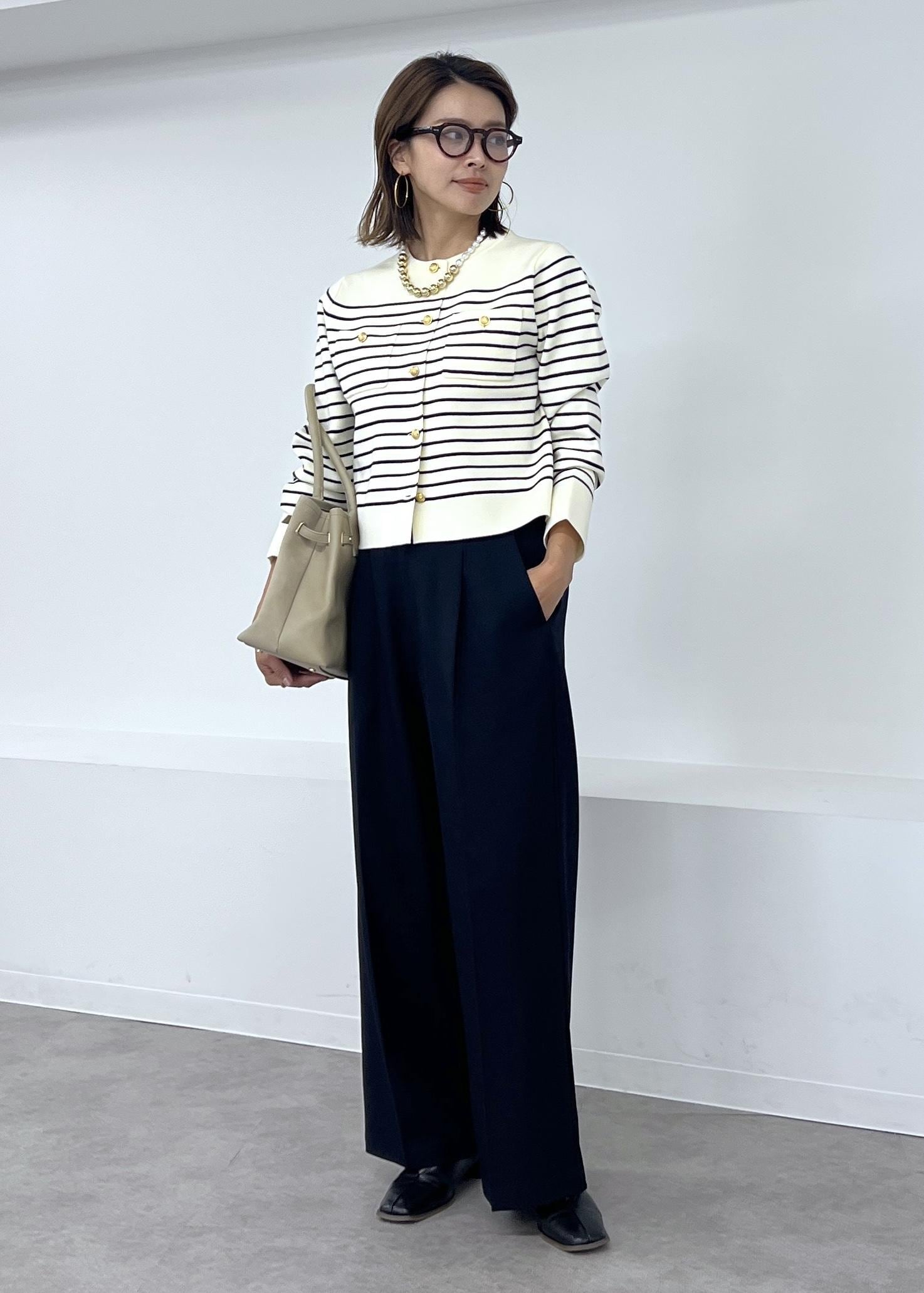 ROPE' PICNICの【洗濯機OK】ミラノリブニットカーディガンを使ったコーディネートを紹介します。｜Rakuten Fashion(楽天ファッション／旧楽天ブランドアベニュー)6117187