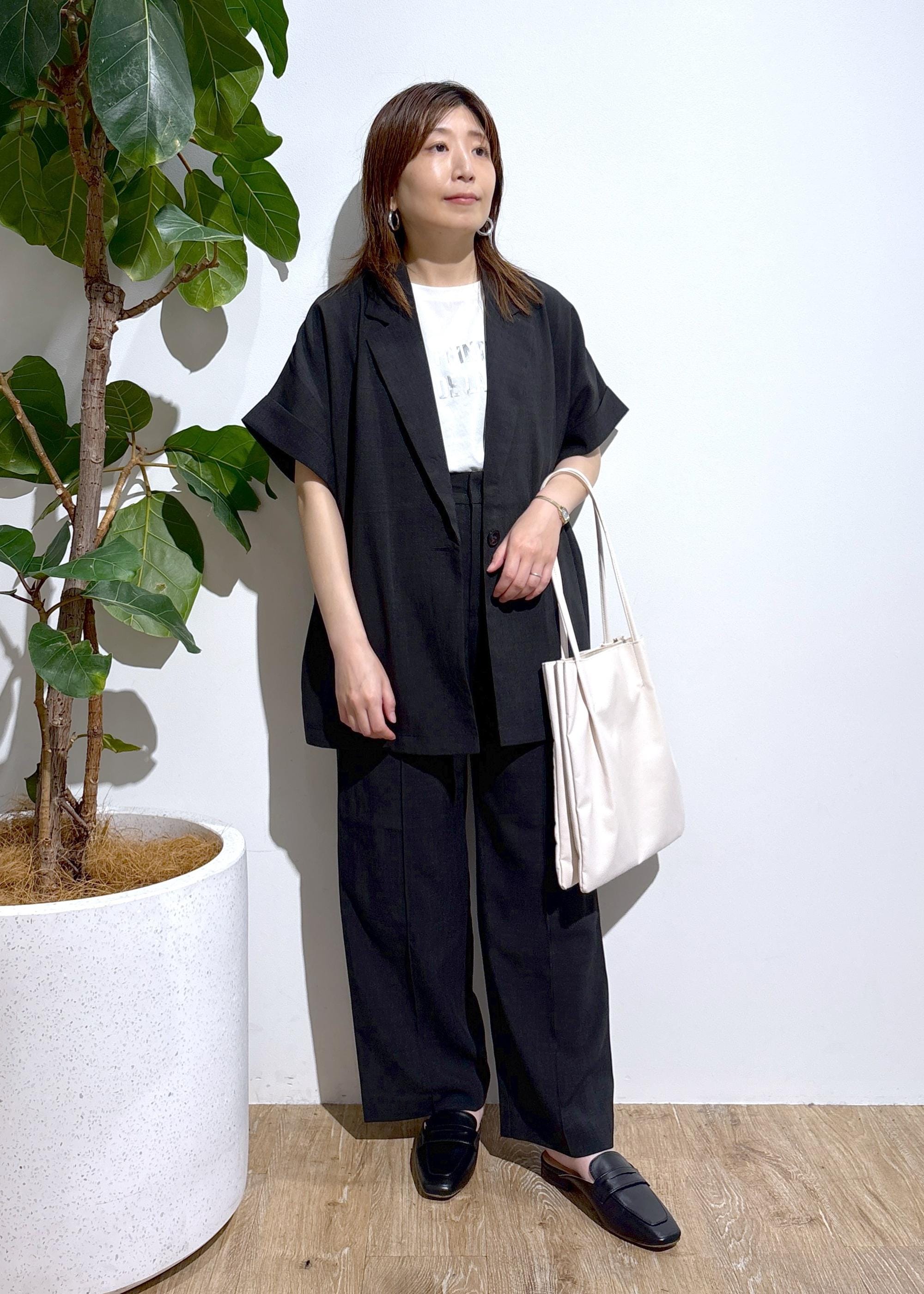 ROPE' PICNICの【接触冷感・UVカット・速乾】【リネンライク・シリーズ】シアーハーフスリーブジャケット/セットアップを使ったコーディネートを紹介します。｜Rakuten Fashion(楽天ファッション／旧楽天ブランドアベニュー)6117196