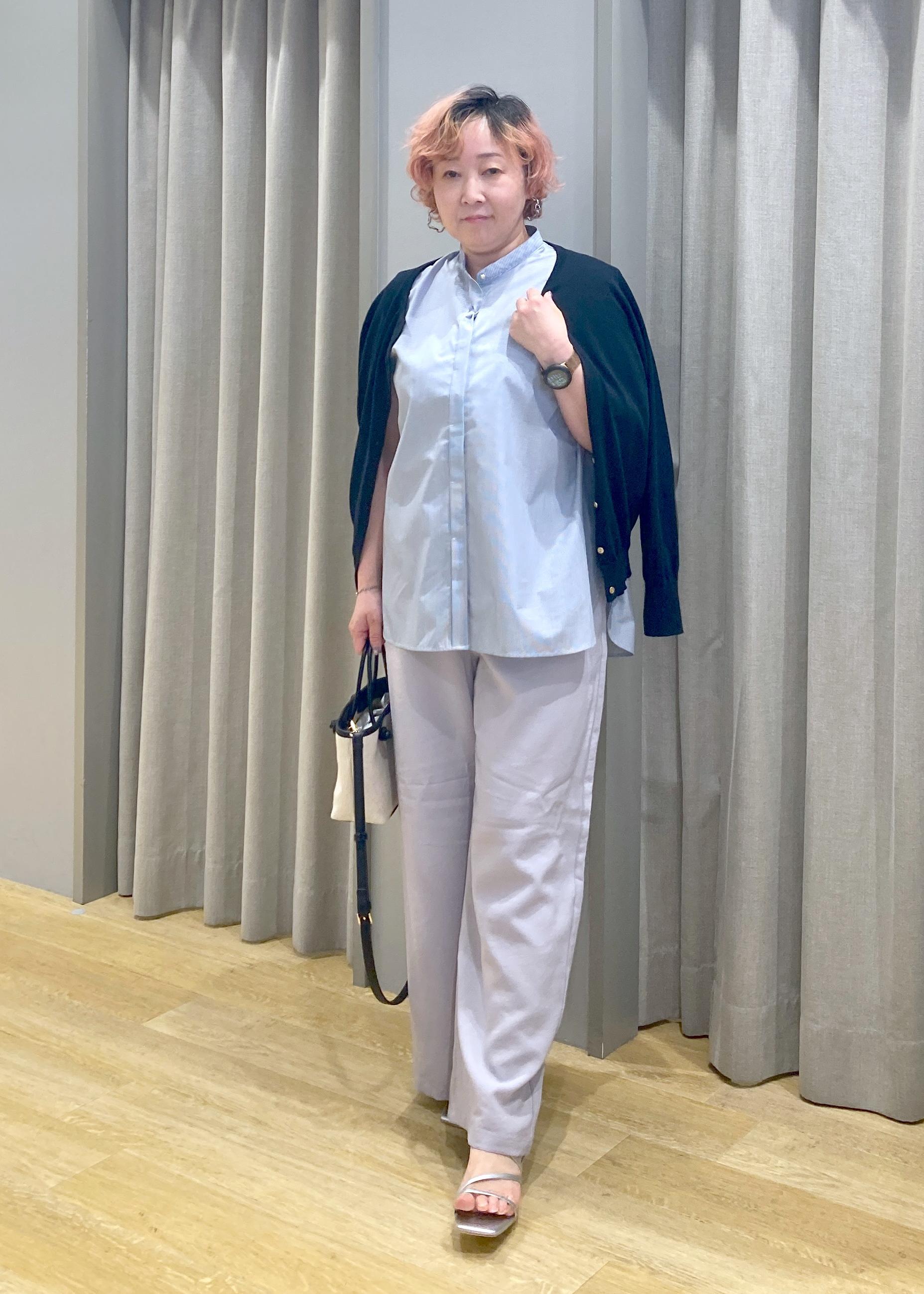 ROPE' PICNICの【UVカット・接触冷感・イージーケア】バンドカラーノースリーブシャツ/通勤対応を使ったコーディネートを紹介します。｜Rakuten Fashion(楽天ファッション／旧楽天ブランドアベニュー)6117244