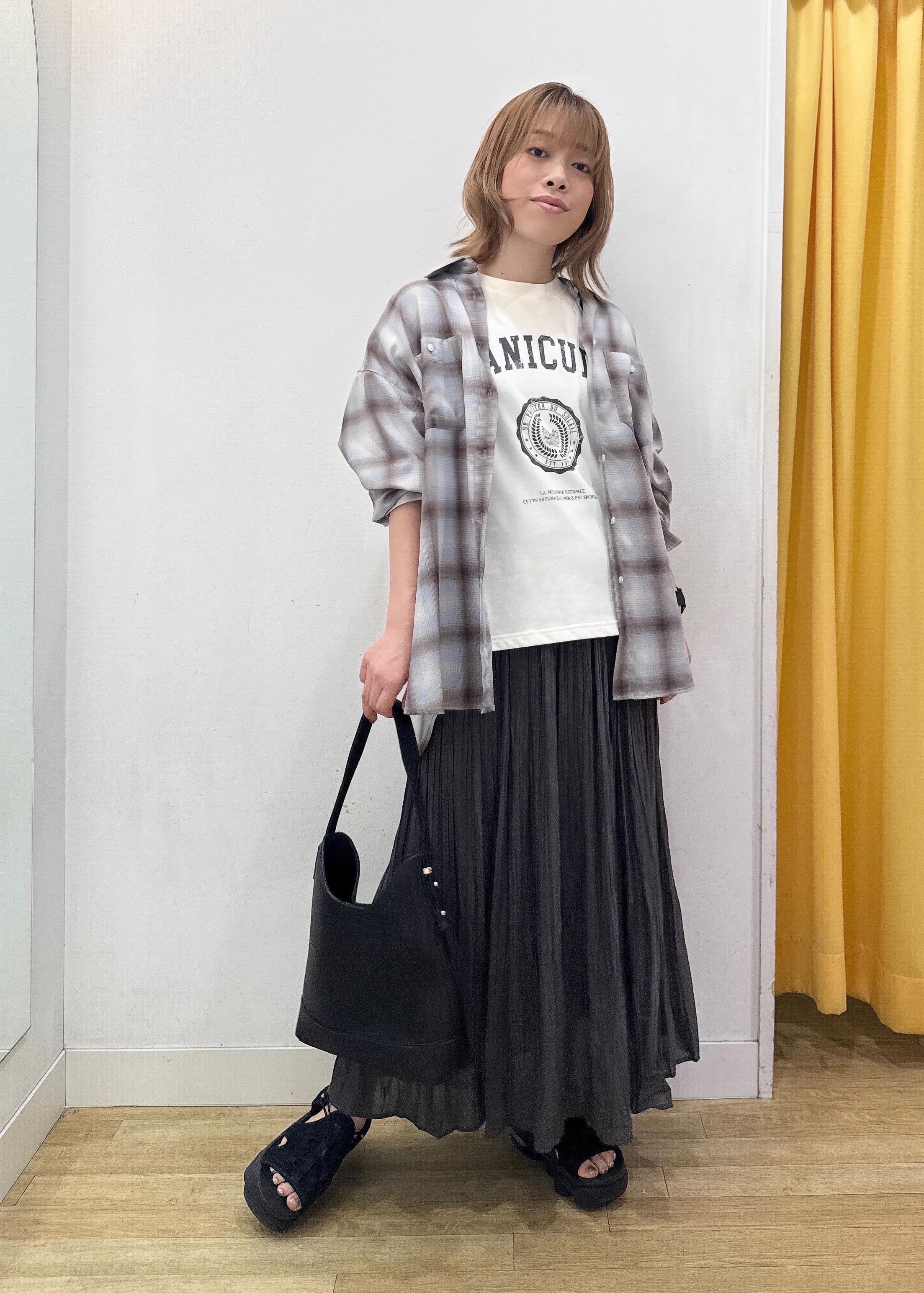 ROPE' PICNICのオンブレチェックシャツ/UVケアを使ったコーディネートを紹介します。｜Rakuten Fashion(楽天ファッション／旧楽天ブランドアベニュー)6117226