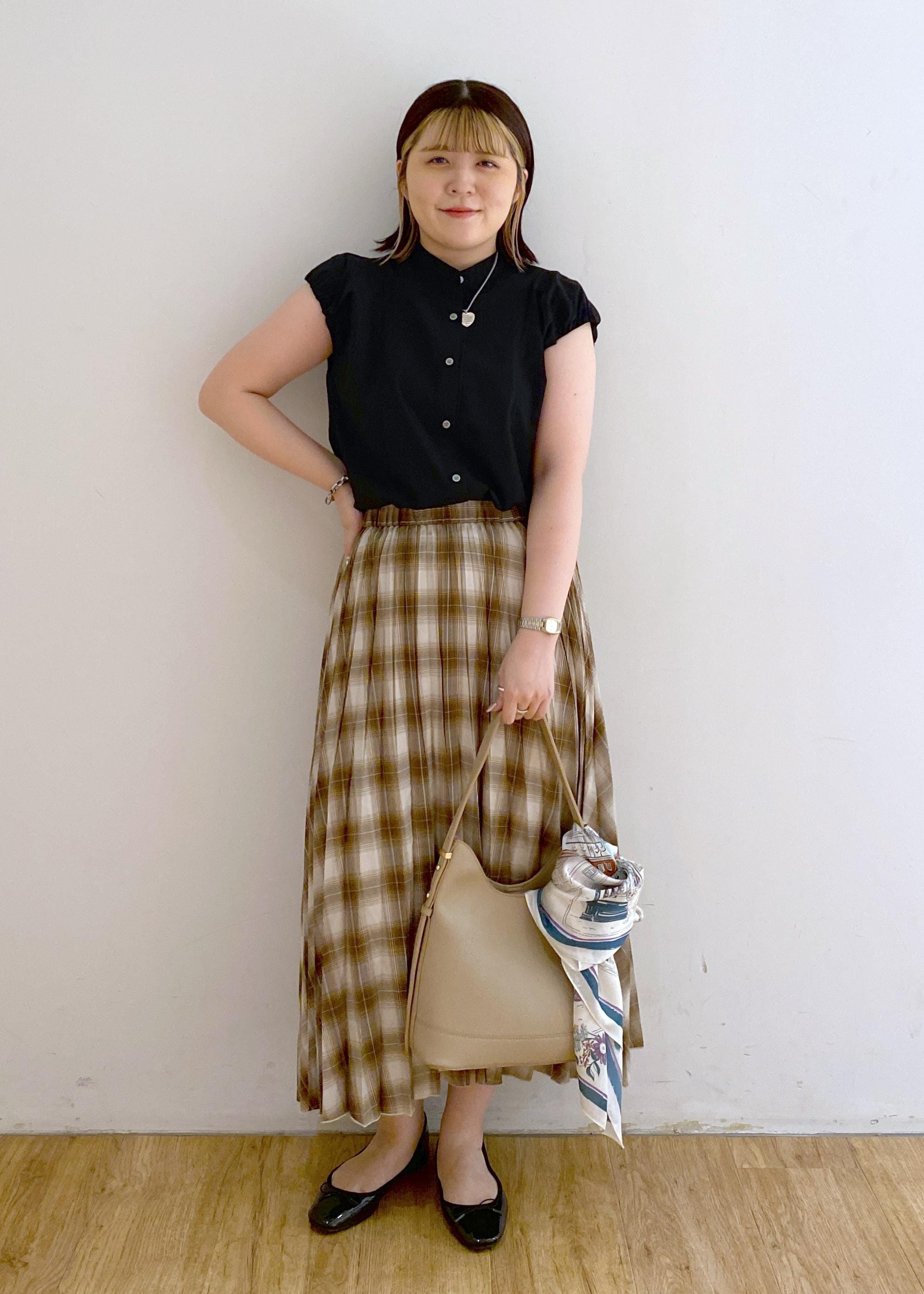 ROPE' PICNICの着丈が選べるバルーンスリーブシャツブラウス/イージーケアを使ったコーディネートを紹介します。｜Rakuten Fashion(楽天ファッション／旧楽天ブランドアベニュー)6117259