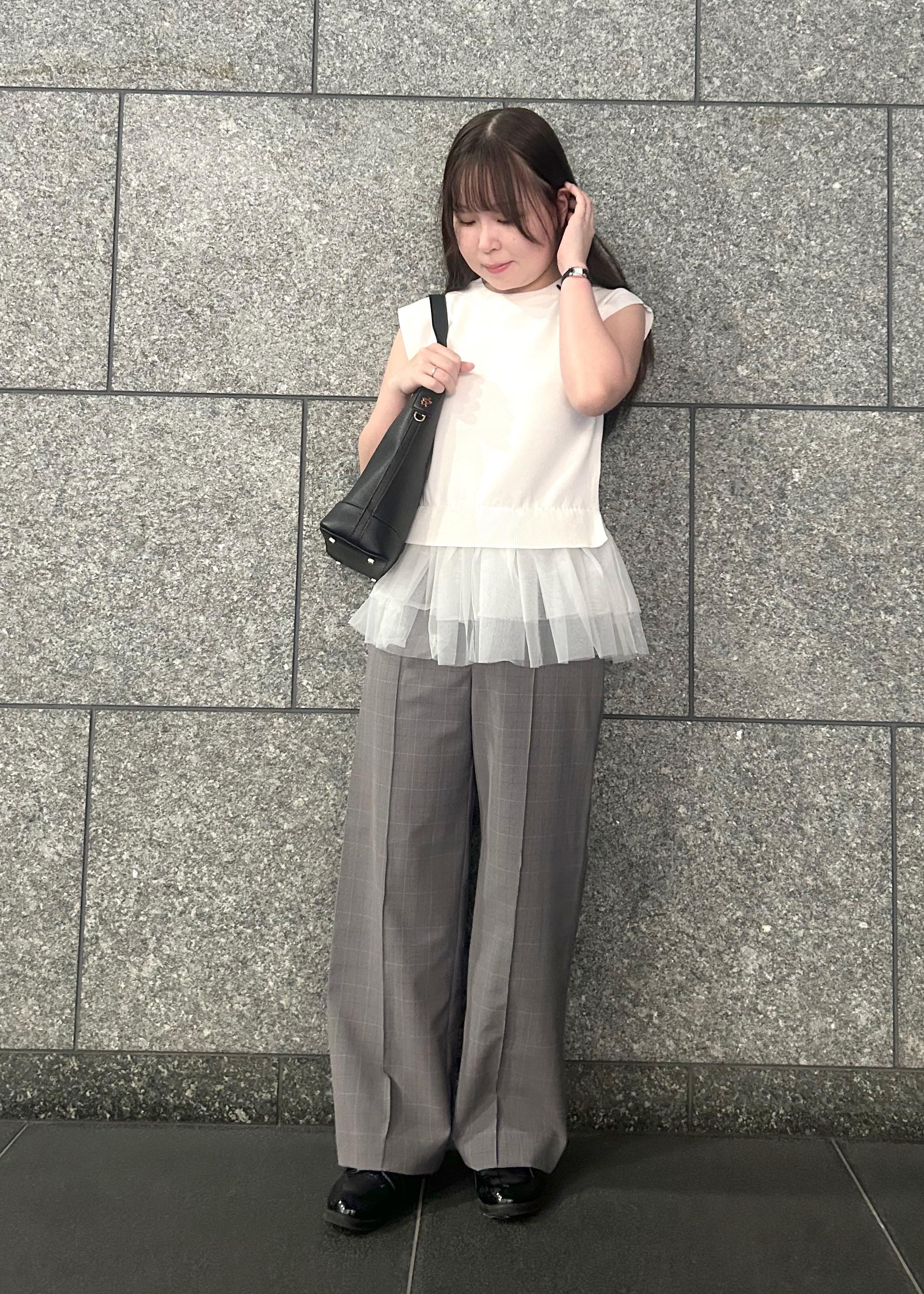 ROPE' PICNICの【UVカット・速乾】【リネンライク・シリーズ】ピンタックワイドスラックスパンツ/セットアップ対応を使ったコーディネートを紹介します。｜Rakuten Fashion(楽天ファッション／旧楽天ブランドアベニュー)6117232