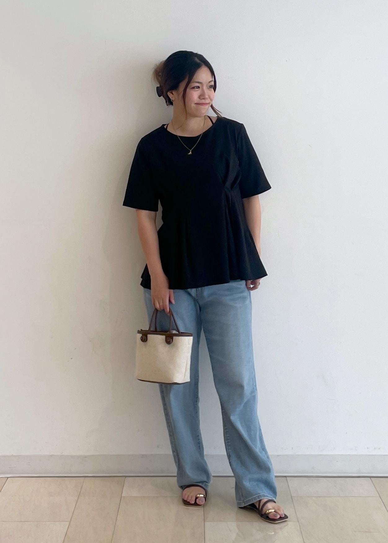 ROPE' PICNICの(接触冷感*UVカット)ウエストタックペプラムトップスを使ったコーディネートを紹介します。｜Rakuten Fashion(楽天ファッション／旧楽天ブランドアベニュー)6117334