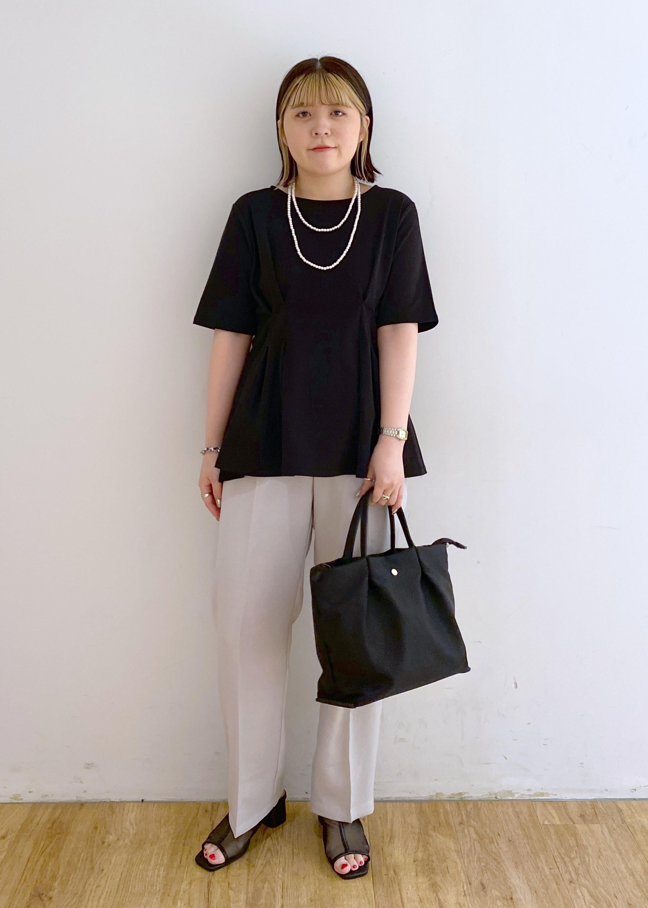 ROPE' PICNICの(接触冷感*UVカット)ウエストタックペプラムトップスを使ったコーディネートを紹介します。｜Rakuten Fashion(楽天ファッション／旧楽天ブランドアベニュー)6117342