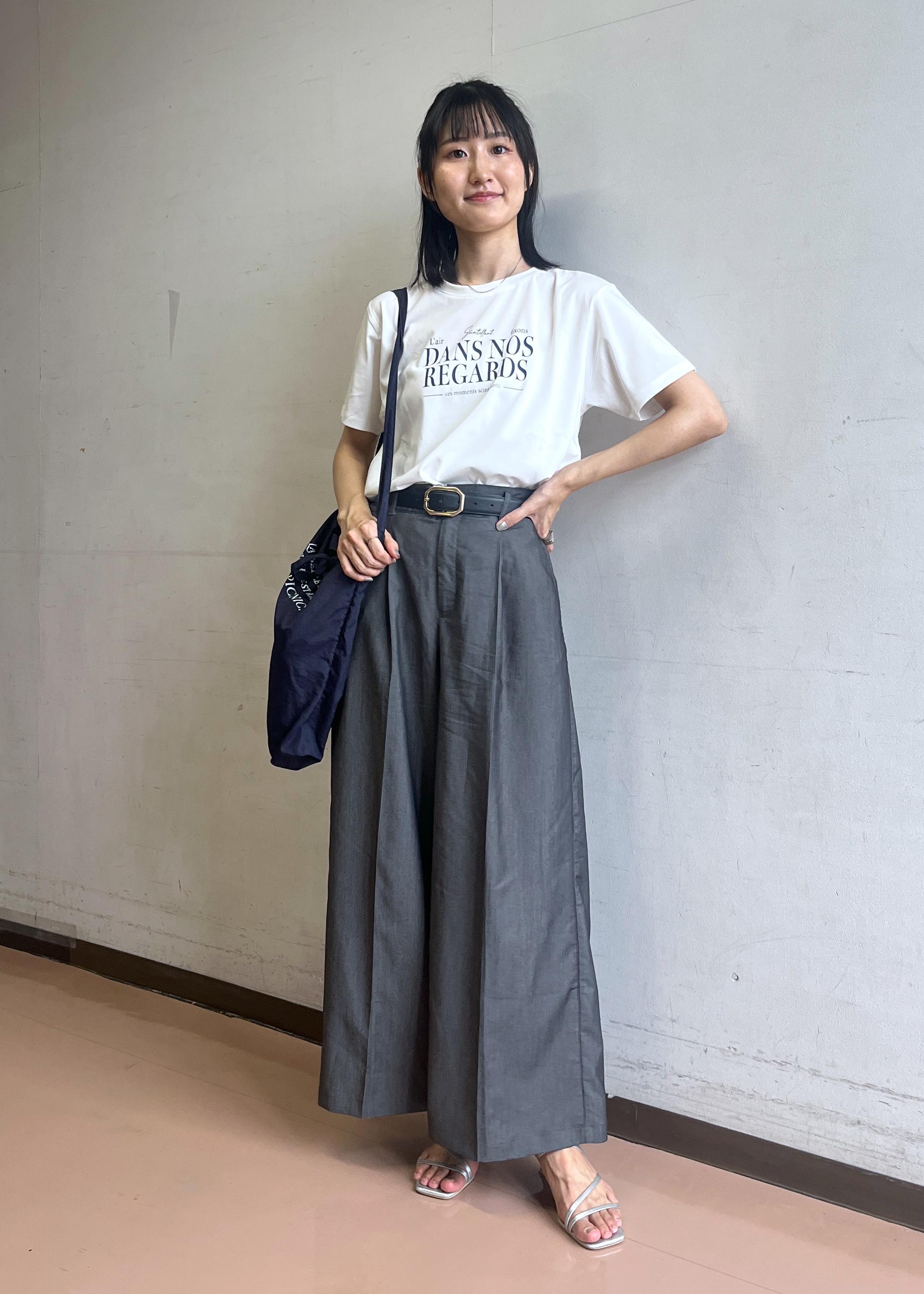 ROPE' PICNICの【UVカット・接触冷感・汗染み加工】フレンチロゴプリントTシャツを使ったコーディネートを紹介します。｜Rakuten Fashion(楽天ファッション／旧楽天ブランドアベニュー)6117345