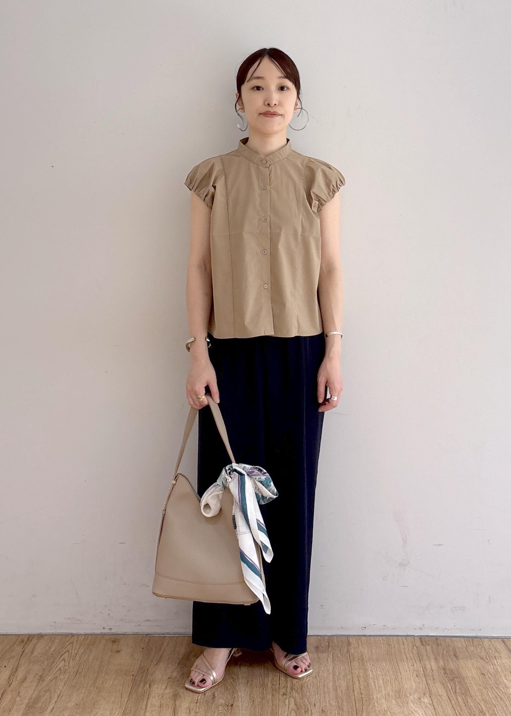 ROPE' PICNICの着丈が選べるバルーンスリーブシャツブラウス/イージーケアを使ったコーディネートを紹介します。｜Rakuten Fashion(楽天ファッション／旧楽天ブランドアベニュー)6117362
