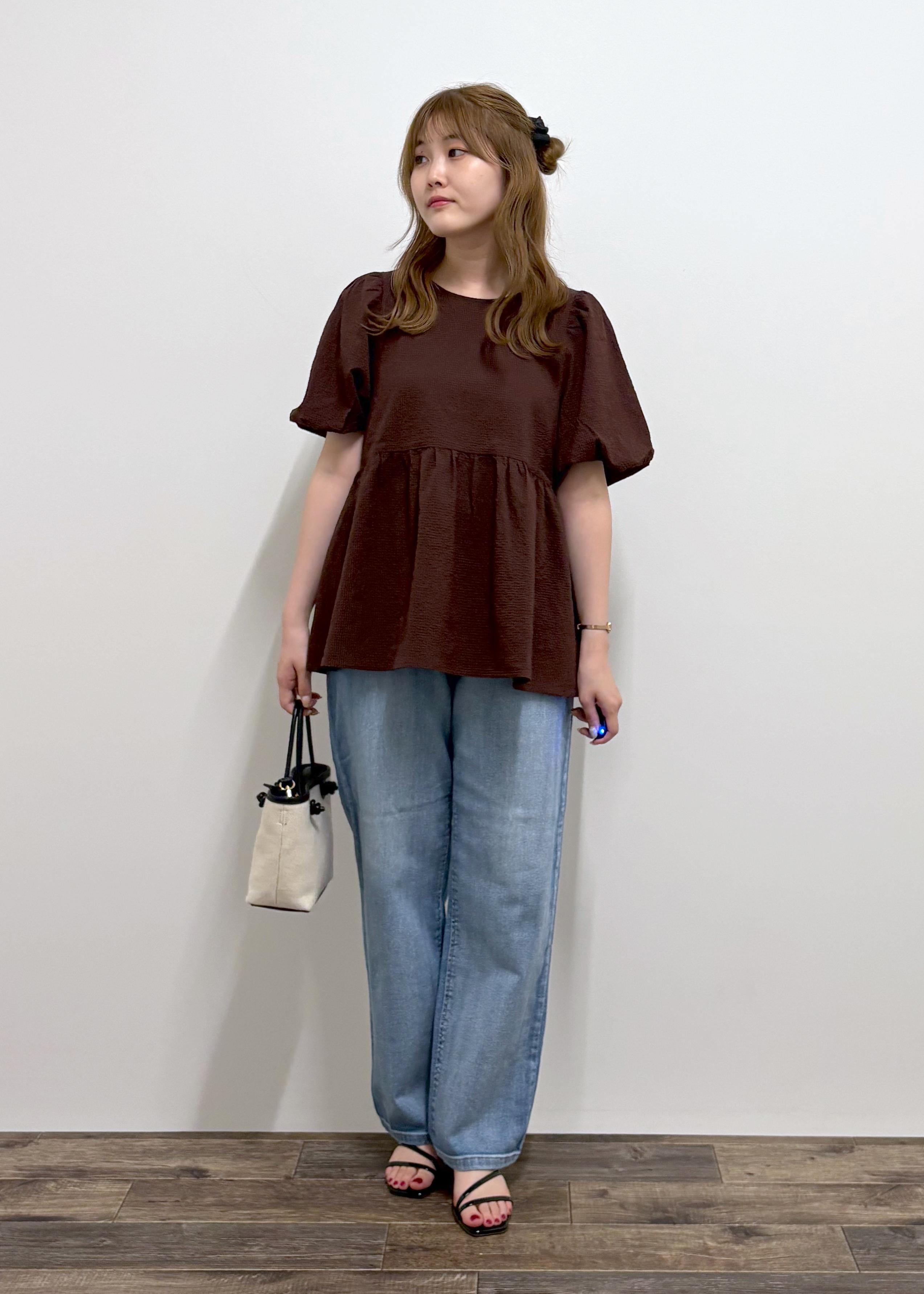 ROPE' PICNICのバルーンペプラムブラウスを使ったコーディネートを紹介します。｜Rakuten Fashion(楽天ファッション／旧楽天ブランドアベニュー)6117329