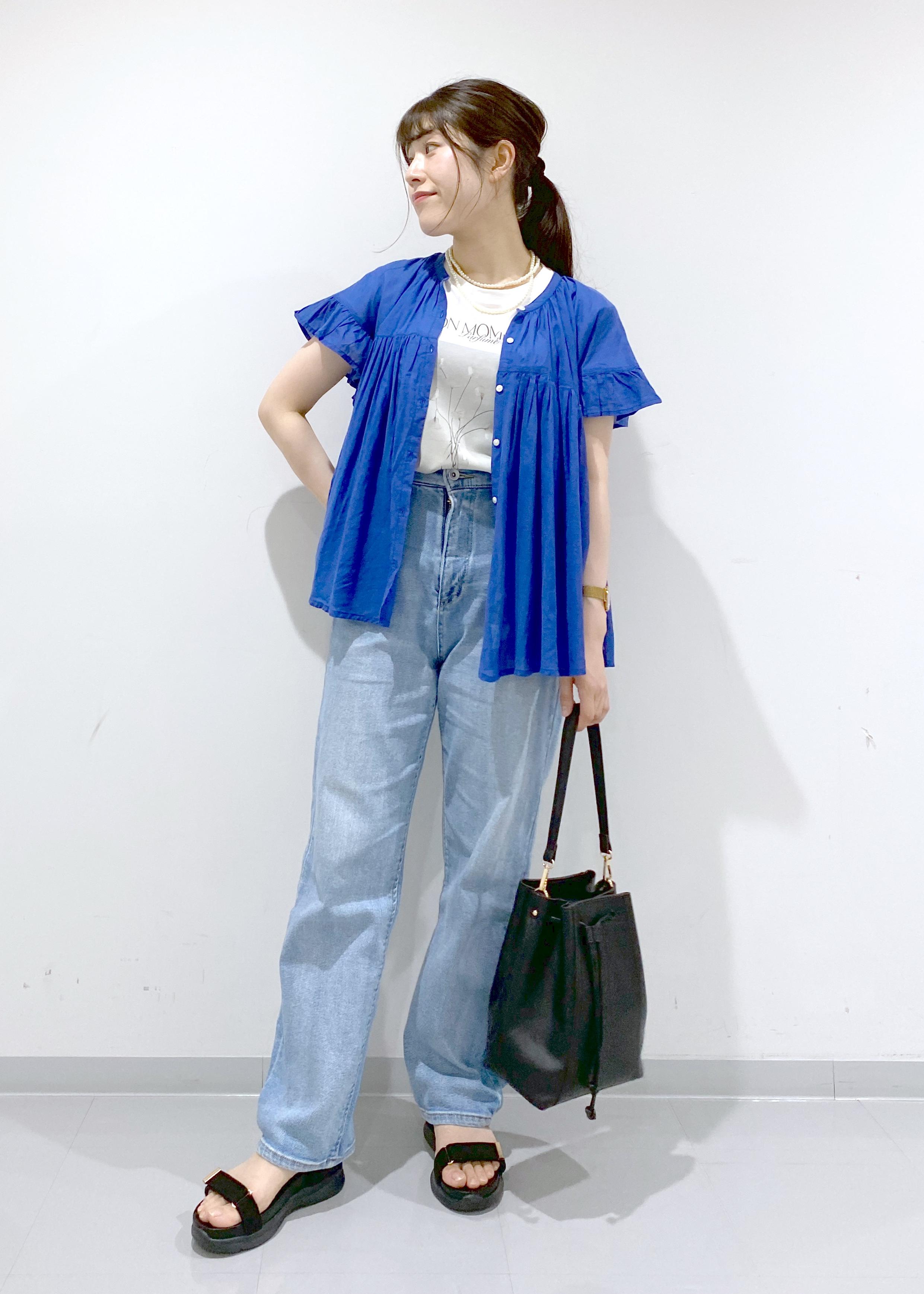 ROPE' PICNICのコットンボイルギャザーブラウス/リンクコーデを使ったコーディネートを紹介します。｜Rakuten Fashion(楽天ファッション／旧楽天ブランドアベニュー)6117387