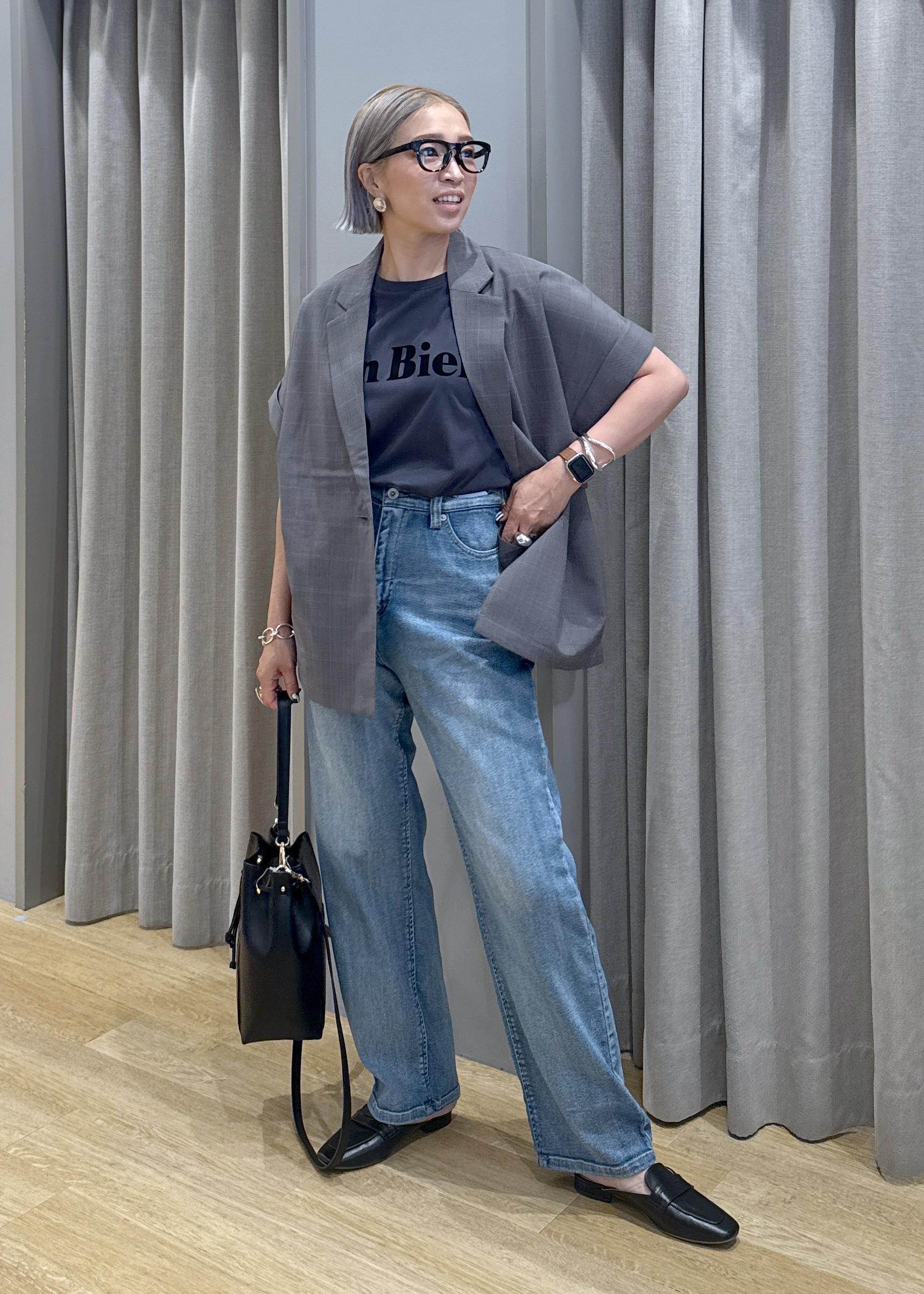 ROPE' PICNICの【接触冷感・UVカット・速乾】【リネンライク・シリーズ】シアーハーフスリーブジャケット/セットアップを使ったコーディネートを紹介します。｜Rakuten Fashion(楽天ファッション／旧楽天ブランドアベニュー)6117393