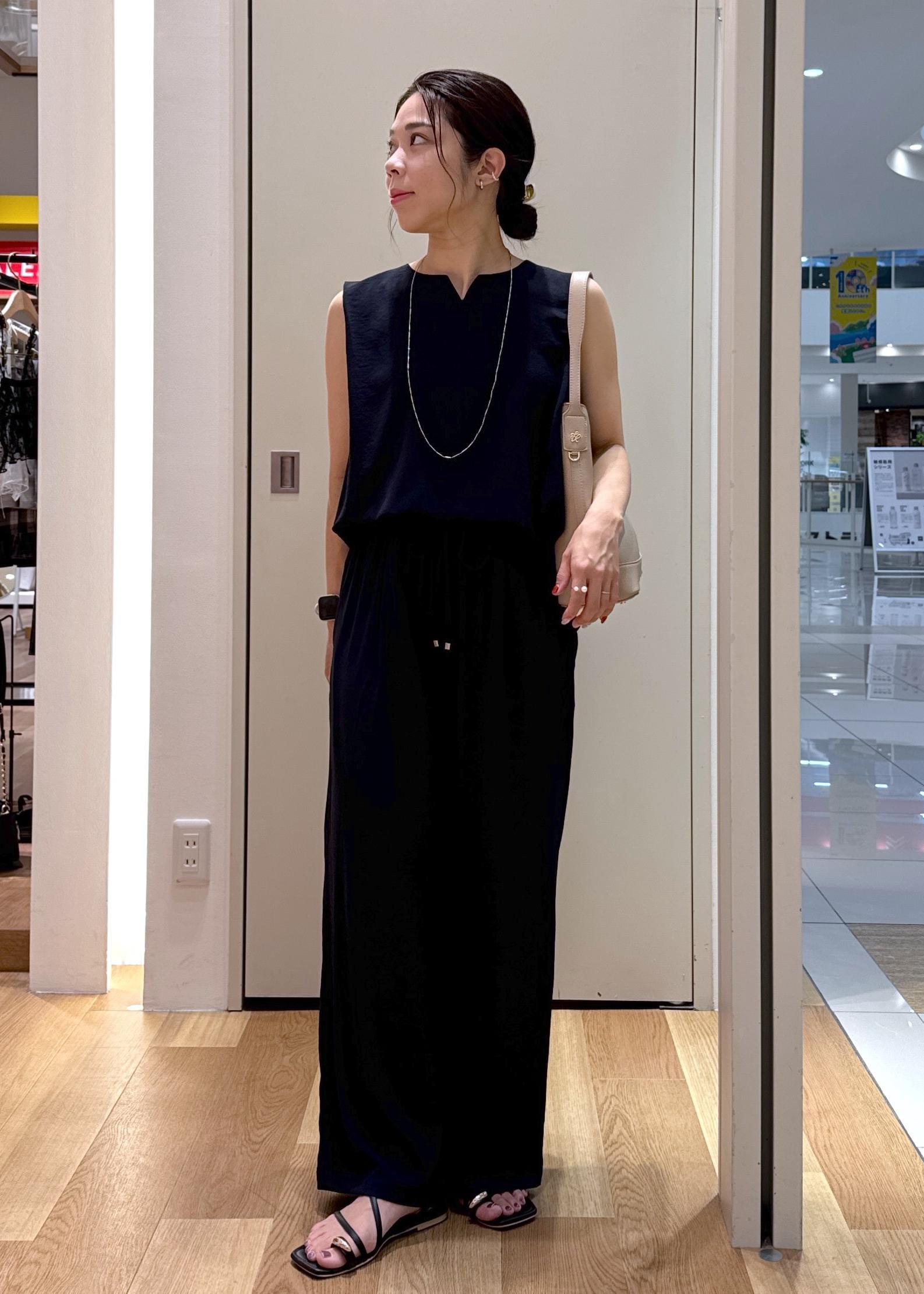 ROPE' PICNICのジョーゼット肩タックブラウス/セットアップ対応を使ったコーディネートを紹介します。｜Rakuten Fashion(楽天ファッション／旧楽天ブランドアベニュー)6117404