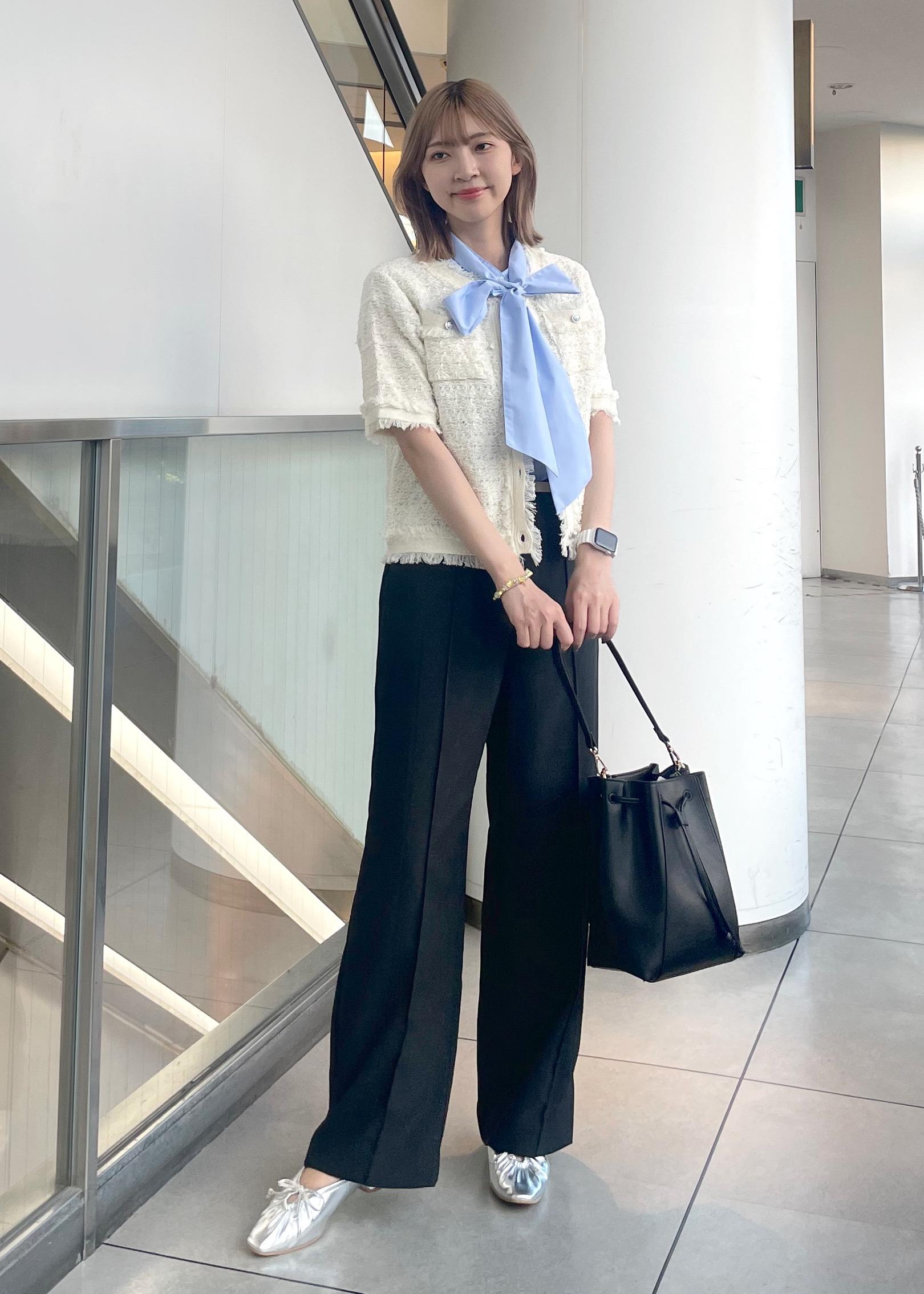 ROPE' PICNICの【サマー・ツイード】ハーフスリーブカーディガンを使ったコーディネートを紹介します。｜Rakuten Fashion(楽天ファッション／旧楽天ブランドアベニュー)6117421