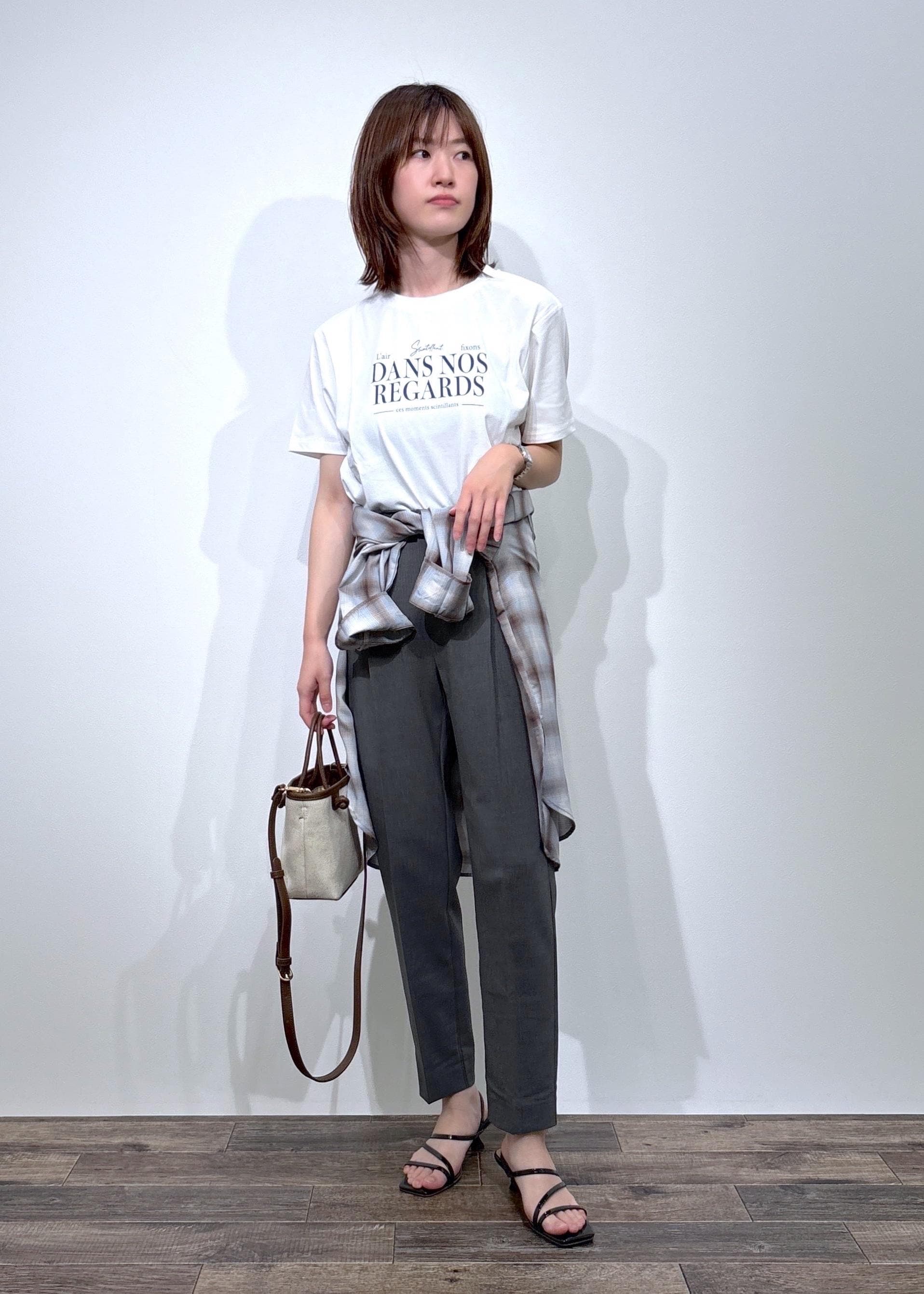 ROPE' PICNICの【UVカット・接触冷感・汗染み加工】フレンチロゴプリントTシャツを使ったコーディネートを紹介します。｜Rakuten Fashion(楽天ファッション／旧楽天ブランドアベニュー)6117423