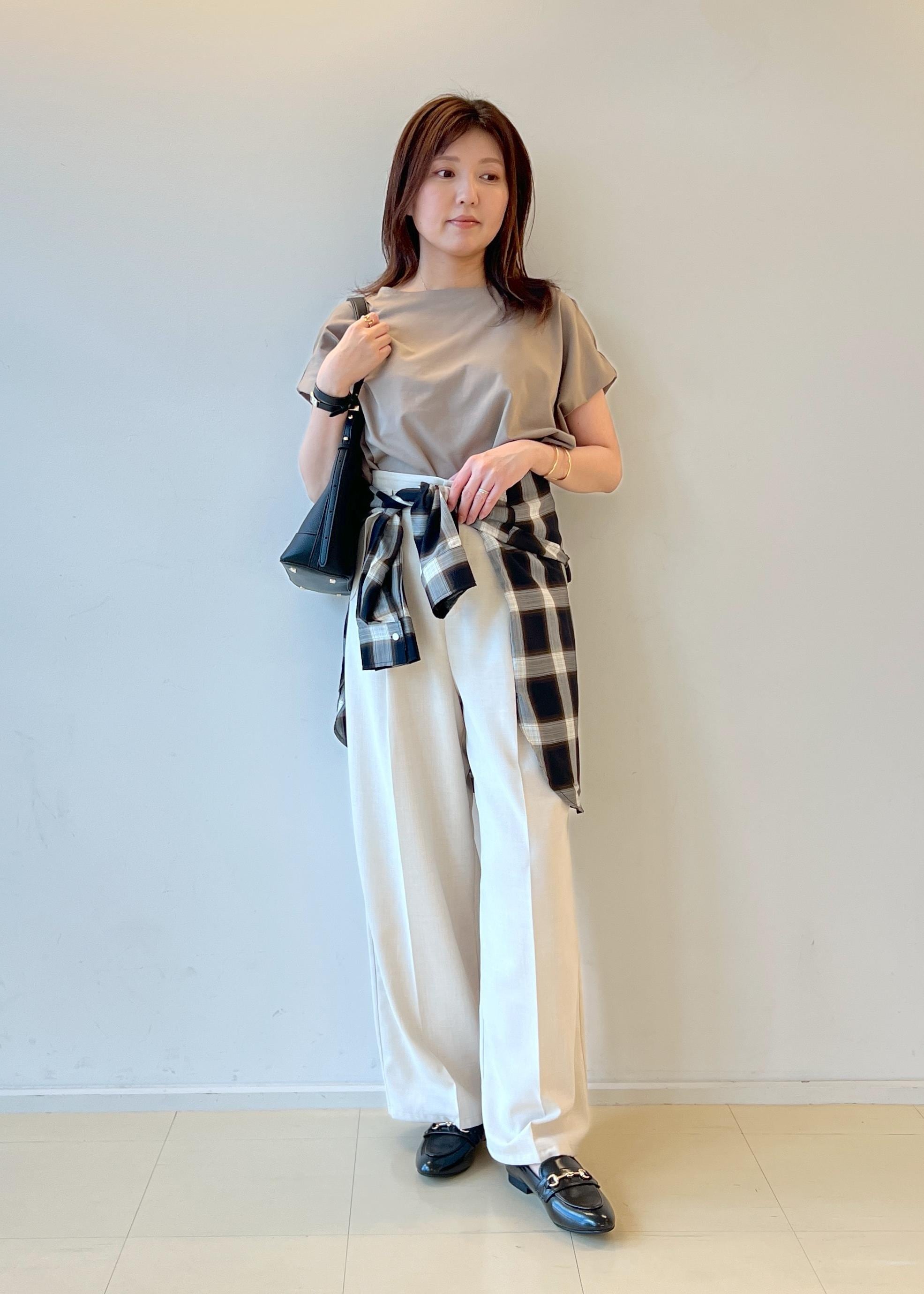 ROPE' PICNICのオンブレチェックシャツ/UVケアを使ったコーディネートを紹介します。｜Rakuten Fashion(楽天ファッション／旧楽天ブランドアベニュー)6117473