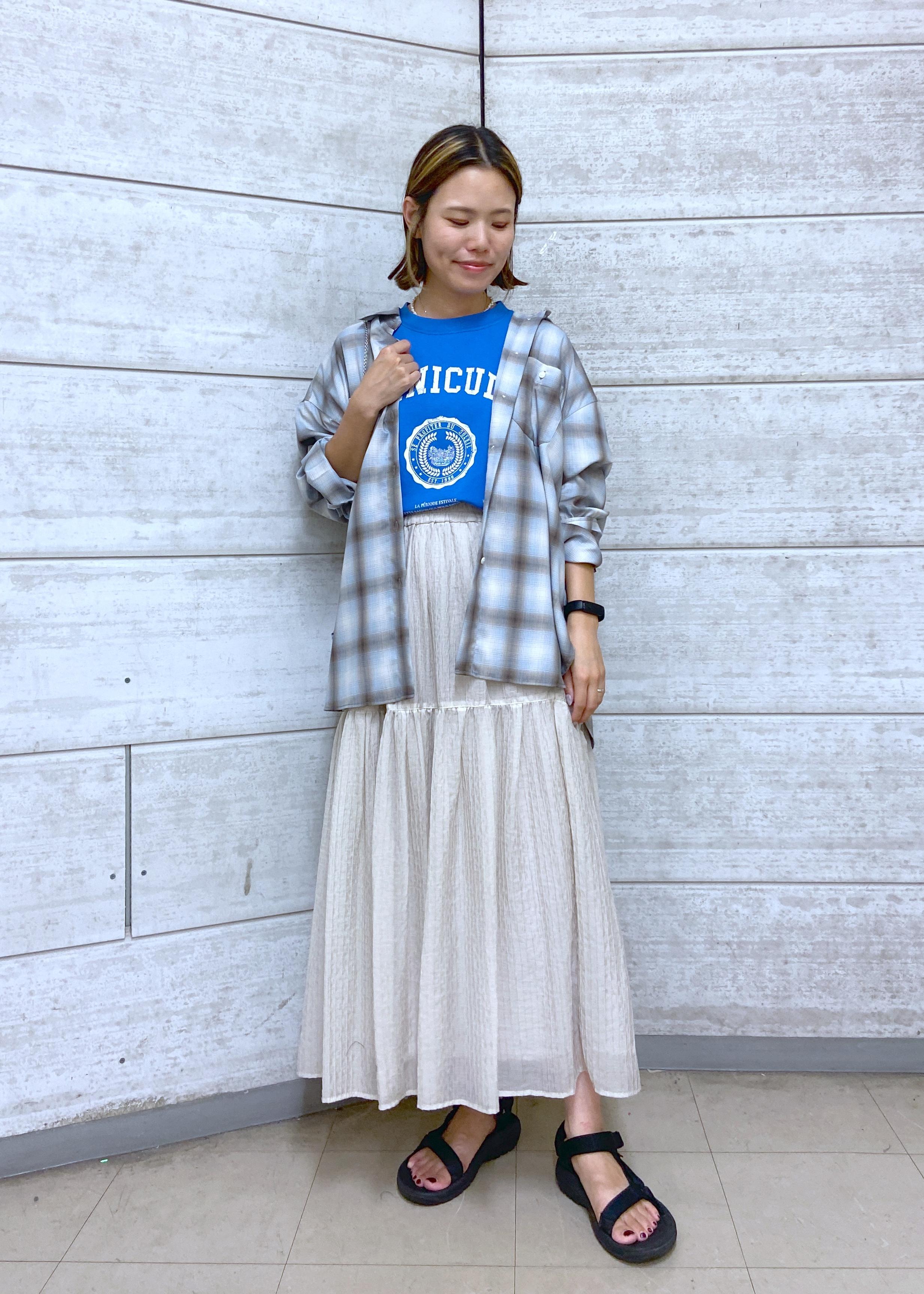 ROPE' PICNICの袖フリルカレッジロゴTシャツを使ったコーディネートを紹介します。｜Rakuten Fashion(楽天ファッション／旧楽天ブランドアベニュー)6117475