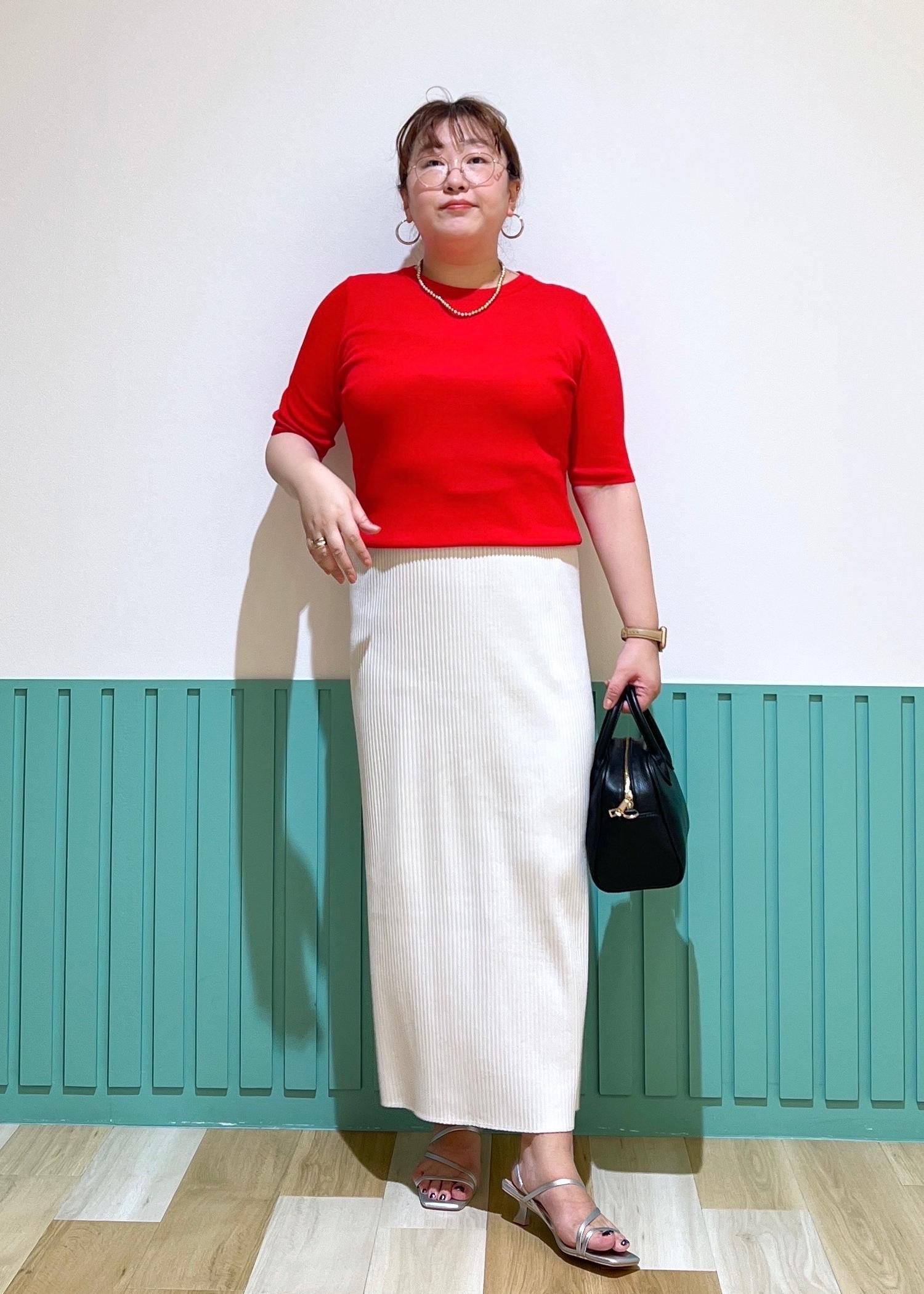 ROPE' PICNICの【新色追加】小柄さん向けサイズあり/トタンテレコアイラインスカートを使ったコーディネートを紹介します。｜Rakuten Fashion(楽天ファッション／旧楽天ブランドアベニュー)6117483