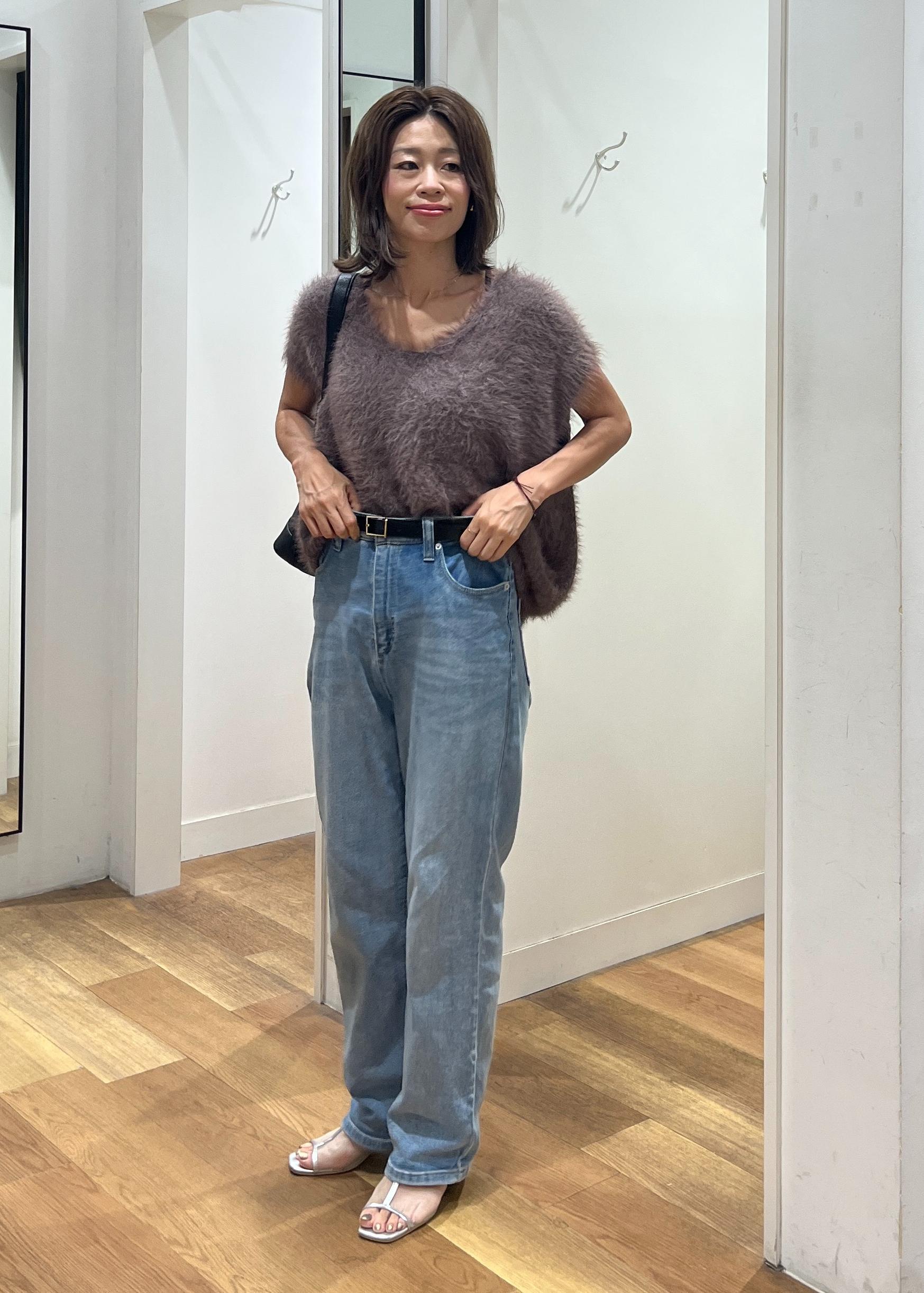 ROPE' PICNICのシャギーニットベストを使ったコーディネートを紹介します。｜Rakuten Fashion(楽天ファッション／旧楽天ブランドアベニュー)6117484