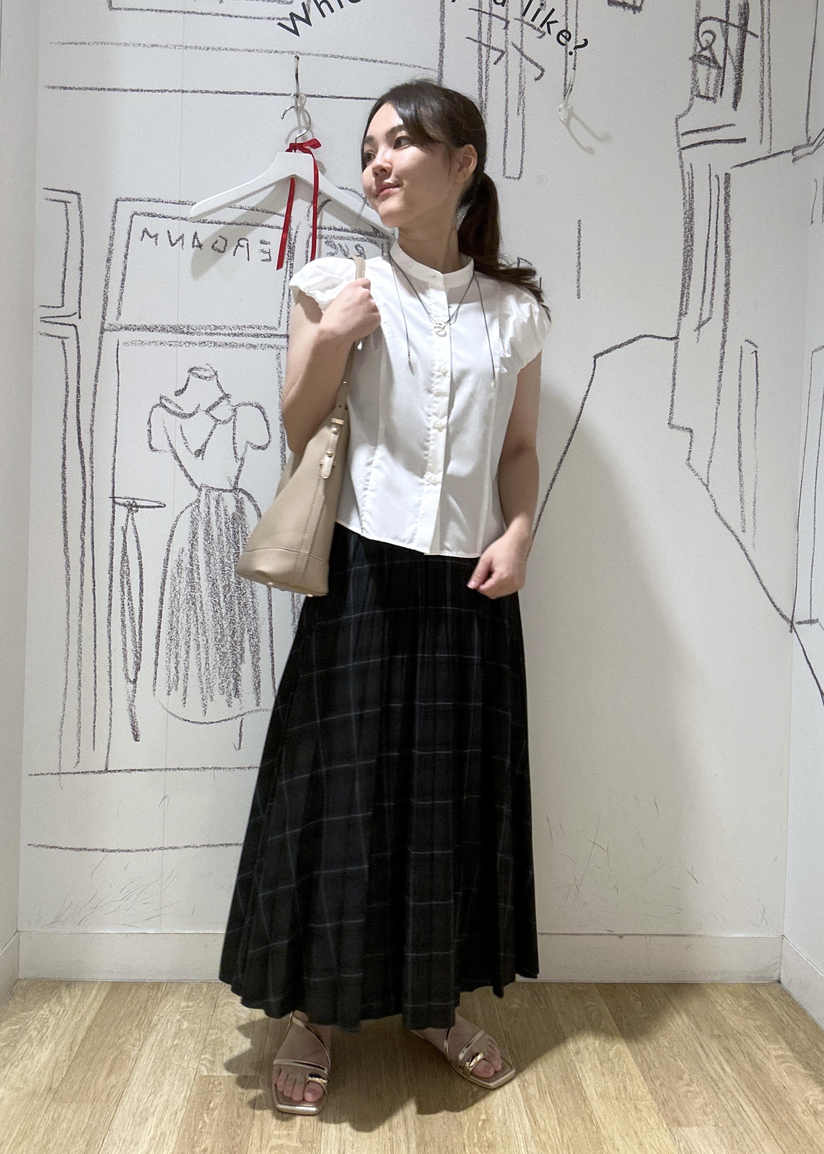 ROPE' PICNICの着丈が選べるバルーンスリーブシャツブラウス/イージーケアを使ったコーディネートを紹介します。｜Rakuten Fashion(楽天ファッション／旧楽天ブランドアベニュー)6117524