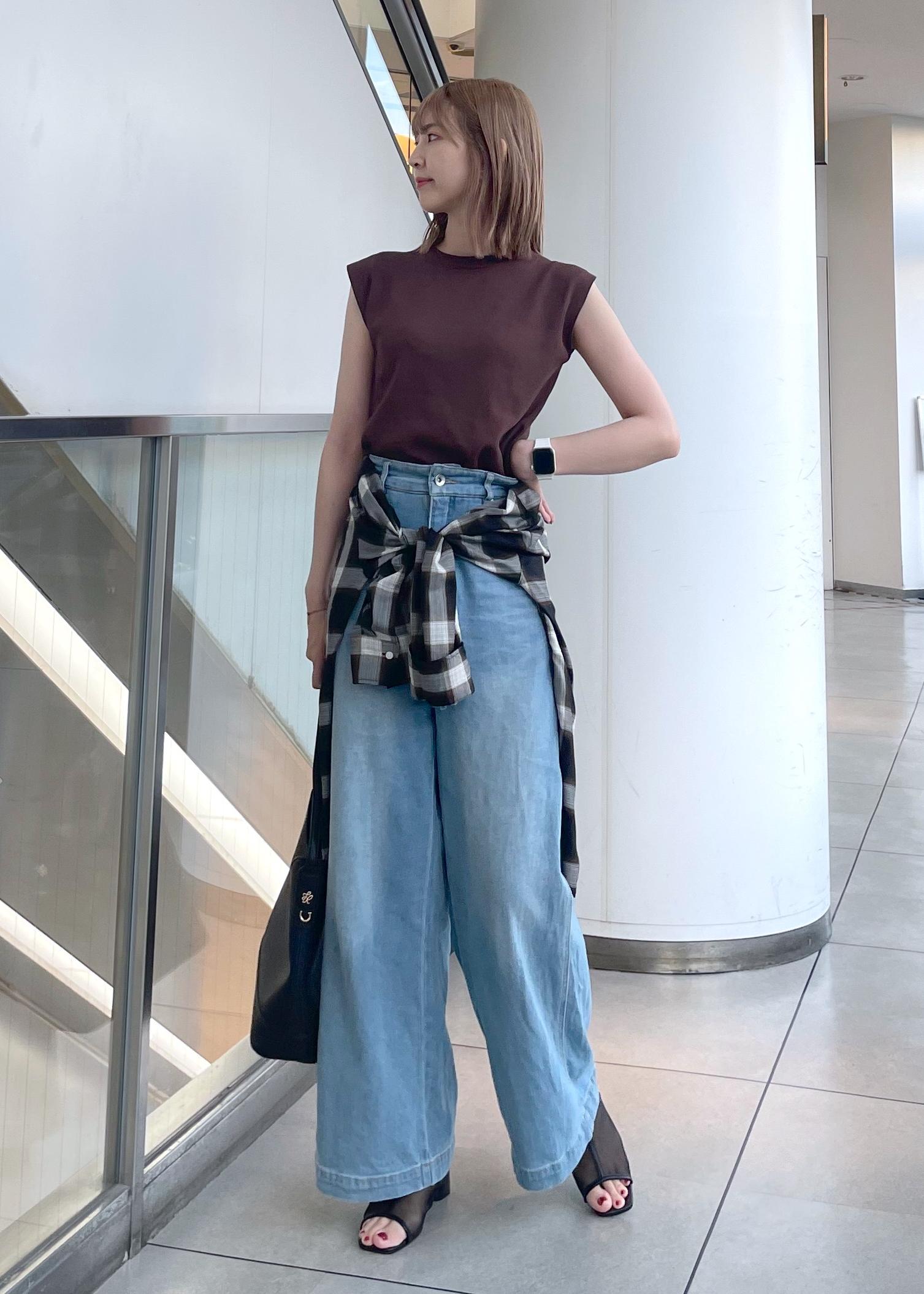 ROPE' PICNICの【UVカット・接触冷感・イージーケア】八方映えニット ゼロスリーブニットプルオーバーを使ったコーディネートを紹介します。｜Rakuten Fashion(楽天ファッション／旧楽天ブランドアベニュー)6117525