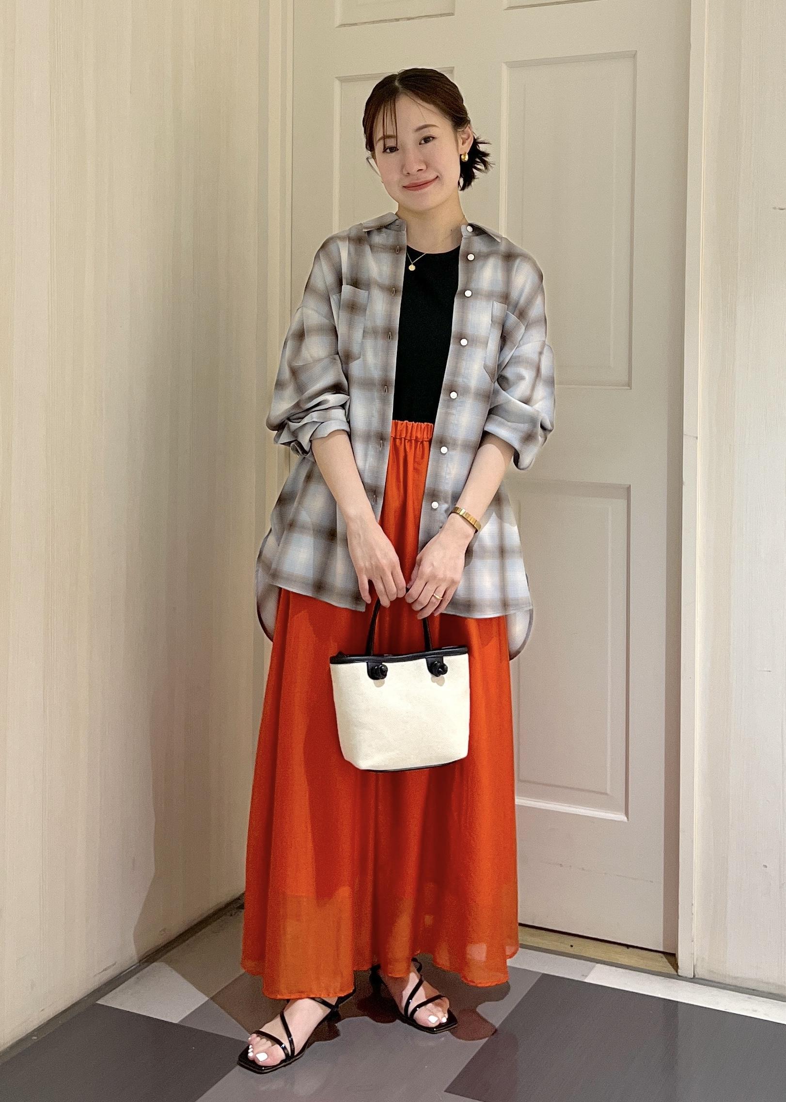 ROPE' PICNICのオンブレチェックシャツ/UVケアを使ったコーディネートを紹介します。｜Rakuten Fashion(楽天ファッション／旧楽天ブランドアベニュー)6117552