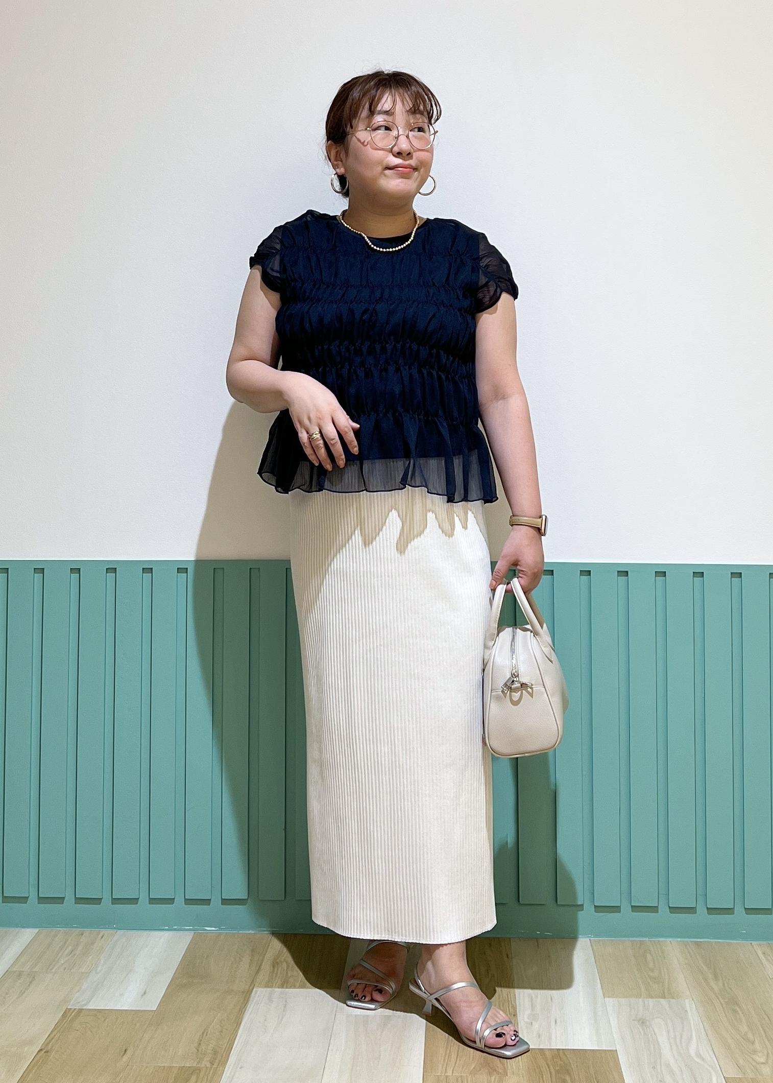 ROPE' PICNICの【新色追加】小柄さん向けサイズあり/トタンテレコアイラインスカートを使ったコーディネートを紹介します。｜Rakuten Fashion(楽天ファッション／旧楽天ブランドアベニュー)6117559