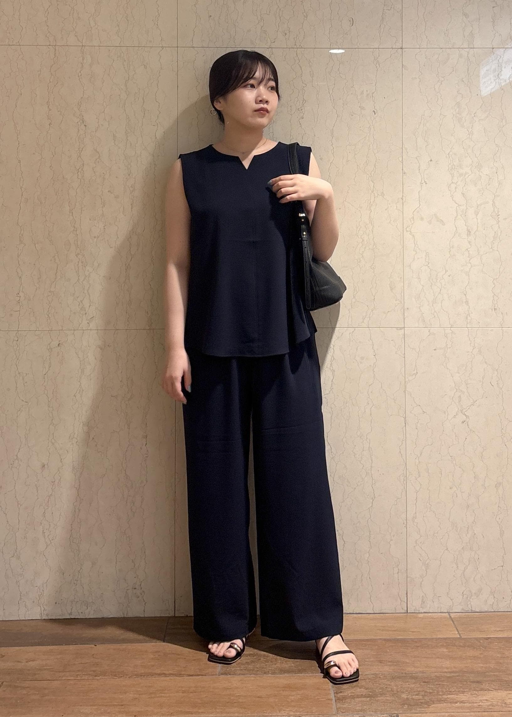 ROPE' PICNICのジョーゼット肩タックブラウス/セットアップ対応を使ったコーディネートを紹介します。｜Rakuten Fashion(楽天ファッション／旧楽天ブランドアベニュー)6117575