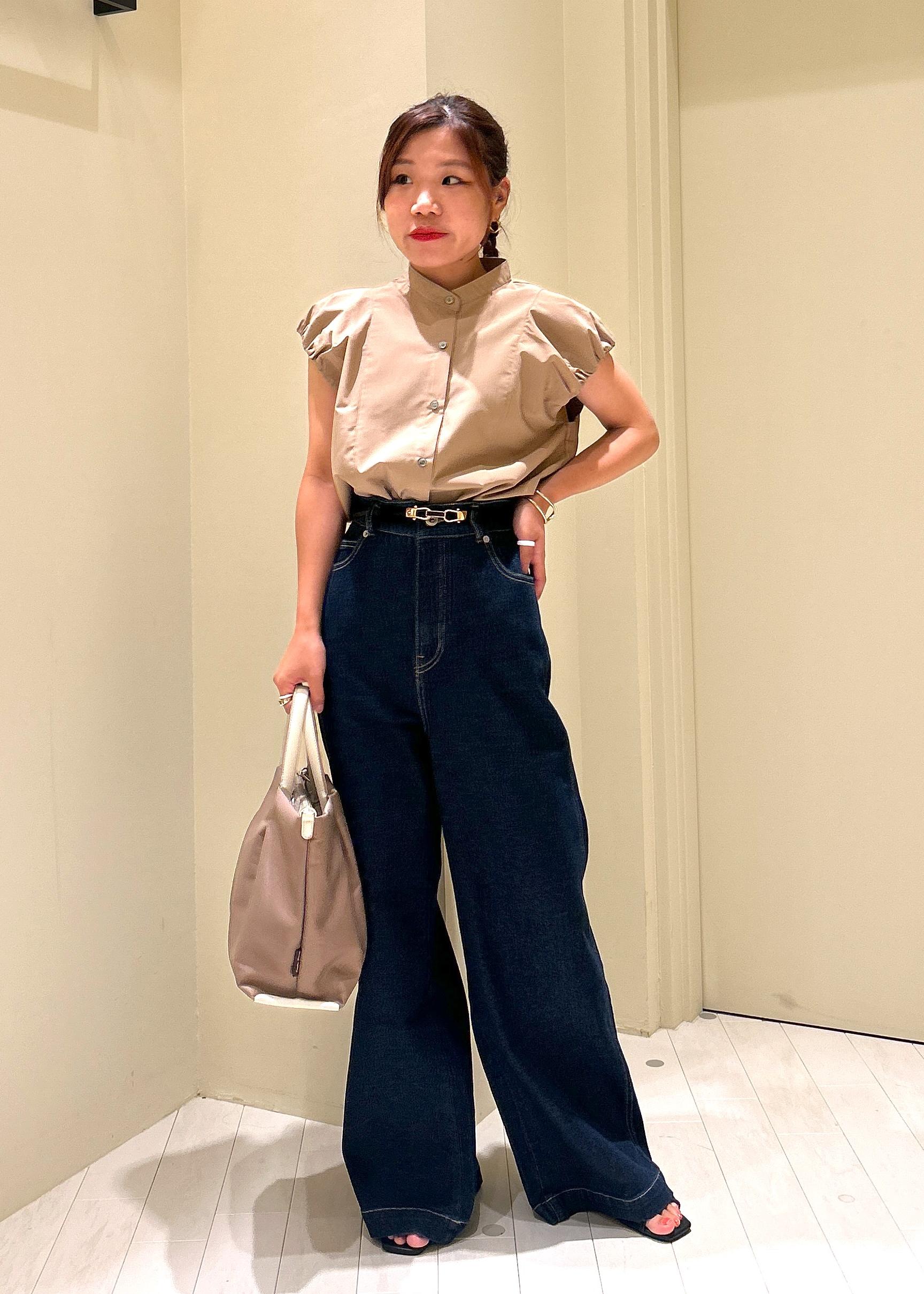 ROPE' PICNICの着丈が選べるバルーンスリーブシャツブラウス/イージーケアを使ったコーディネートを紹介します。｜Rakuten Fashion(楽天ファッション／旧楽天ブランドアベニュー)6117584