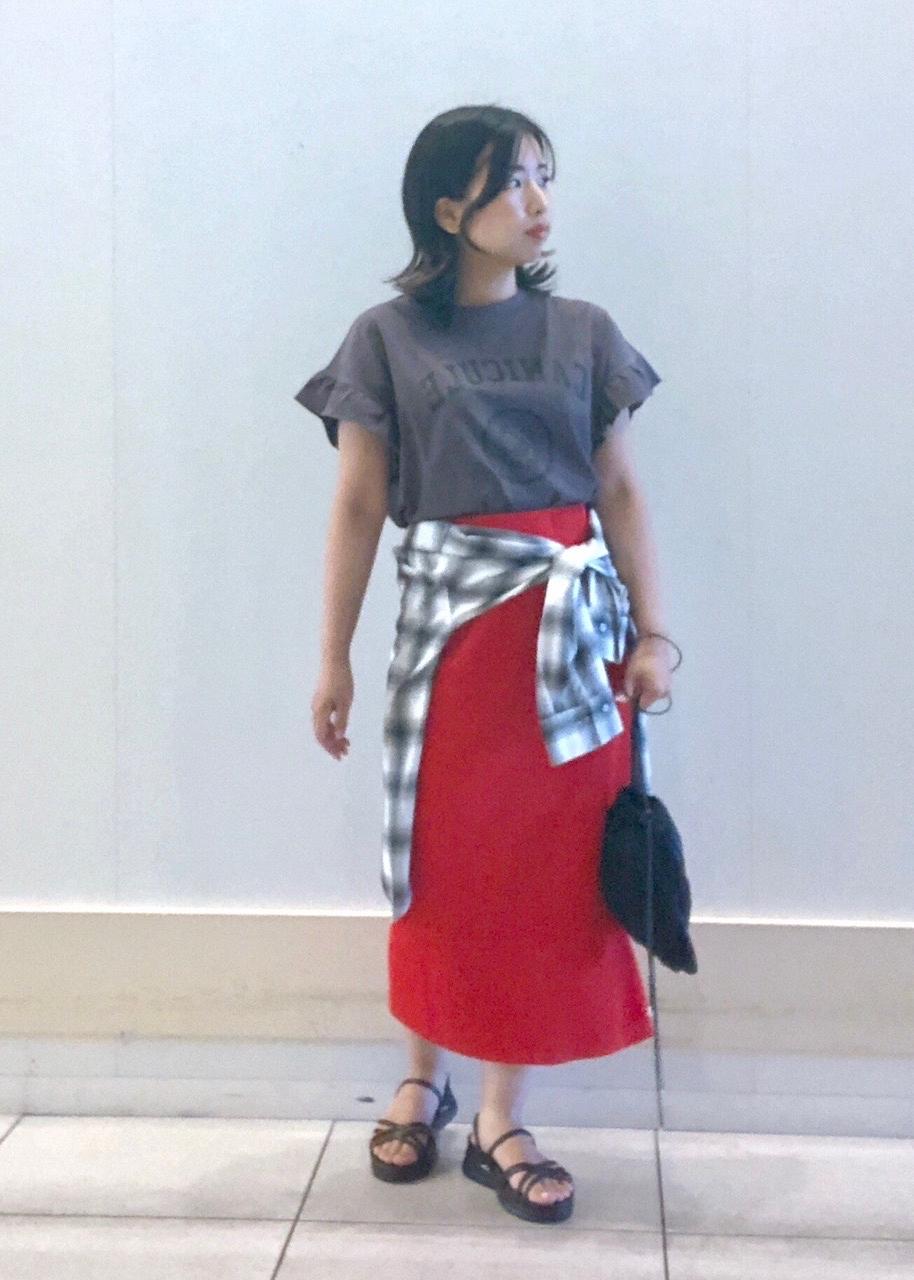 ROPE' PICNICの【新色追加】小柄さん向けサイズあり/トタンテレコアイラインスカートを使ったコーディネートを紹介します。｜Rakuten Fashion(楽天ファッション／旧楽天ブランドアベニュー)6117595