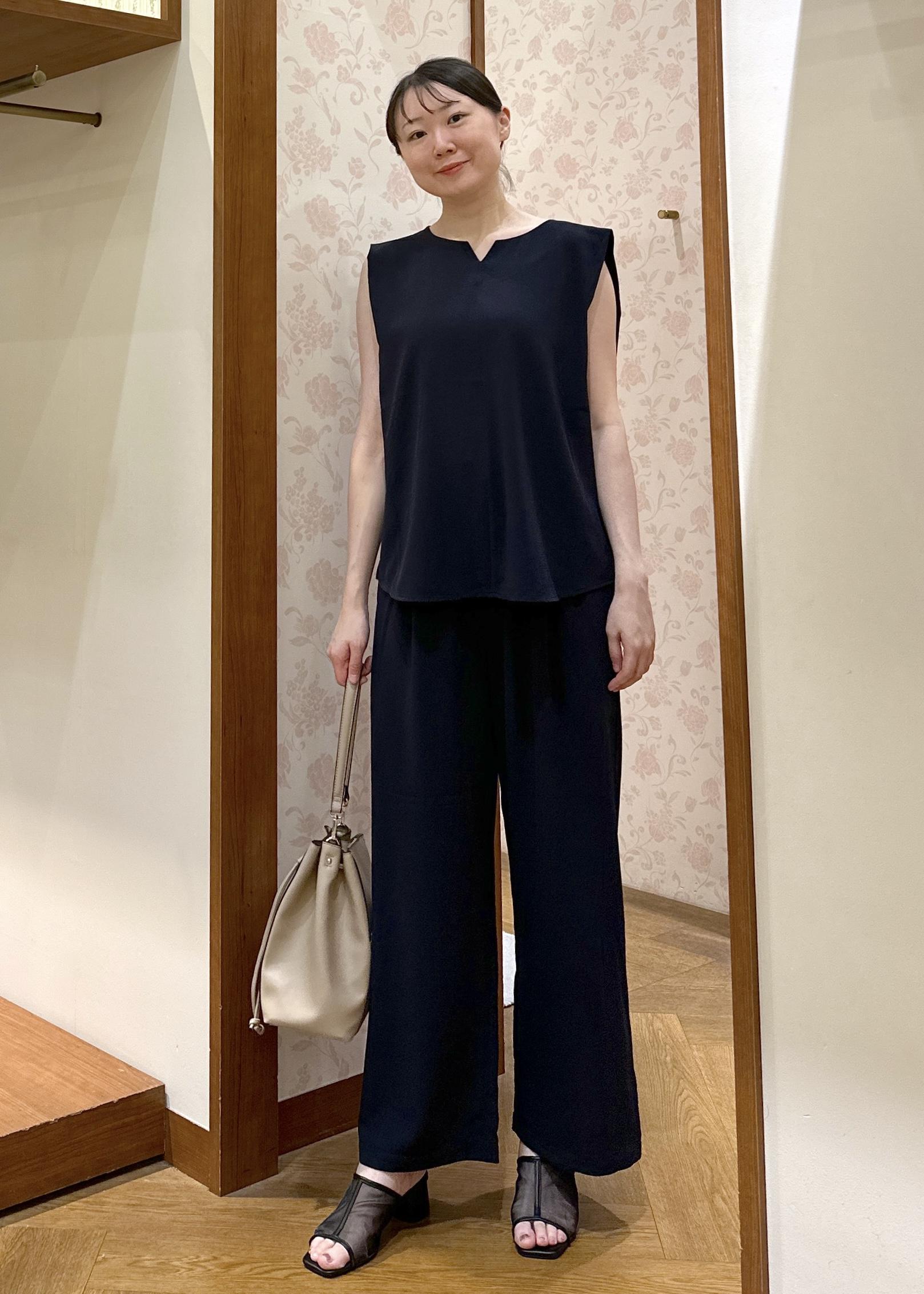 ROPE' PICNICのジョーゼット肩タックブラウス/セットアップ対応を使ったコーディネートを紹介します。｜Rakuten Fashion(楽天ファッション／旧楽天ブランドアベニュー)6117605