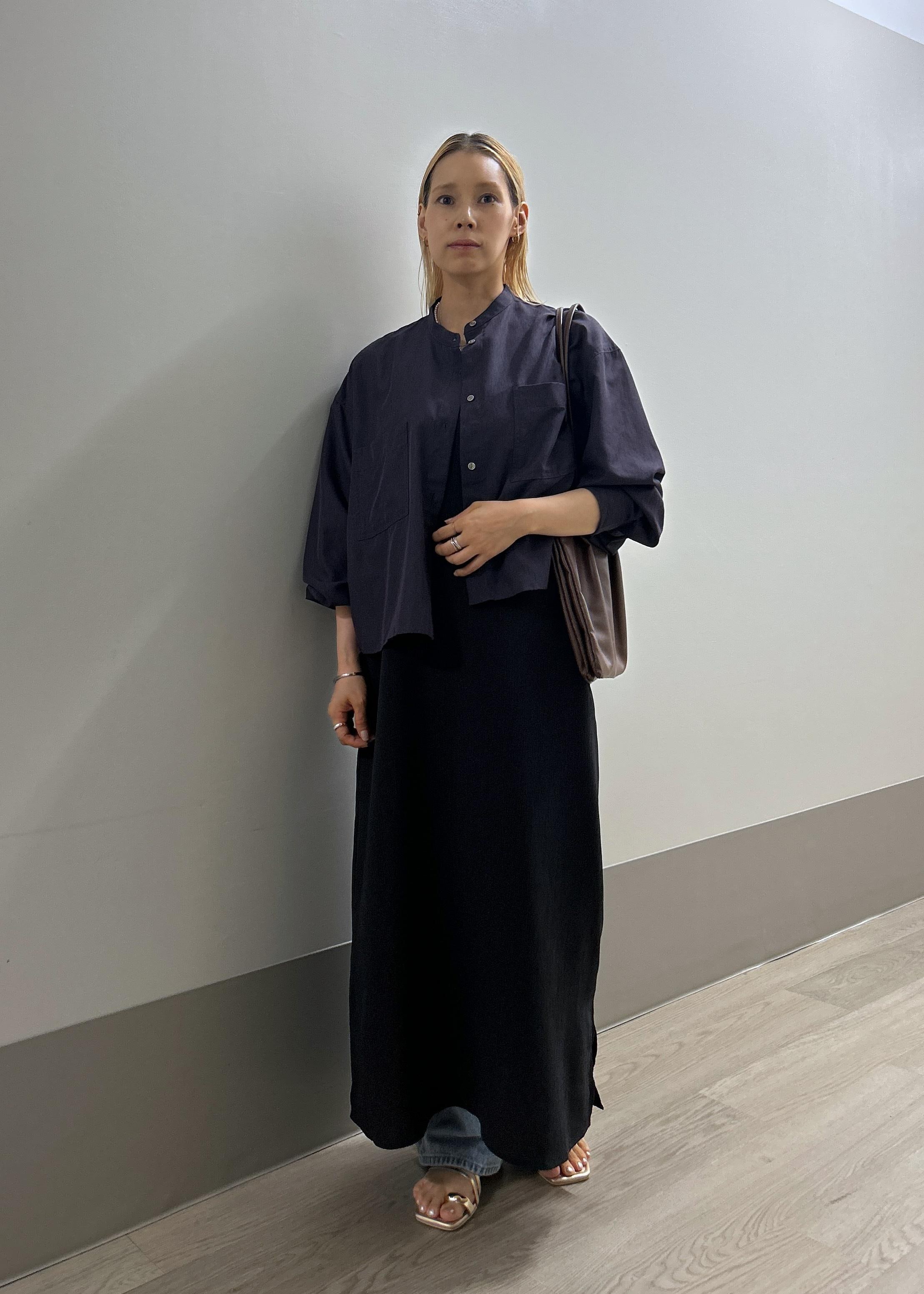 ROPE' PICNICの着丈が選べるバンドカラー無地シアーシャツを使ったコーディネートを紹介します。｜Rakuten Fashion(楽天ファッション／旧楽天ブランドアベニュー)6117608