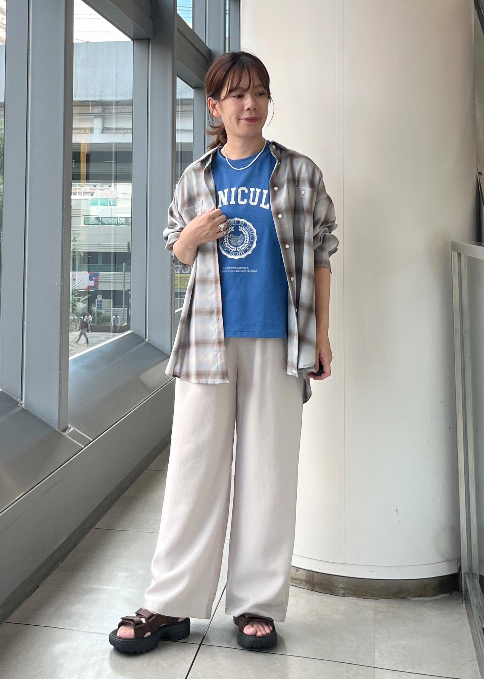 ROPE' PICNICのオンブレチェックシャツ/UVケアを使ったコーディネートを紹介します。｜Rakuten Fashion(楽天ファッション／旧楽天ブランドアベニュー)6117609