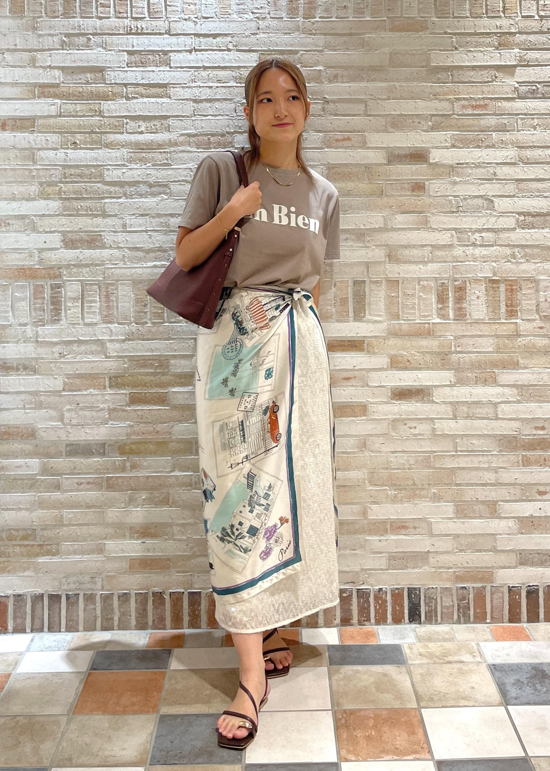 ROPE' PICNICの【UVカット・接触冷感・汗染み加工】フロッキーロゴTシャツを使ったコーディネートを紹介します。｜Rakuten Fashion(楽天ファッション／旧楽天ブランドアベニュー)6117633