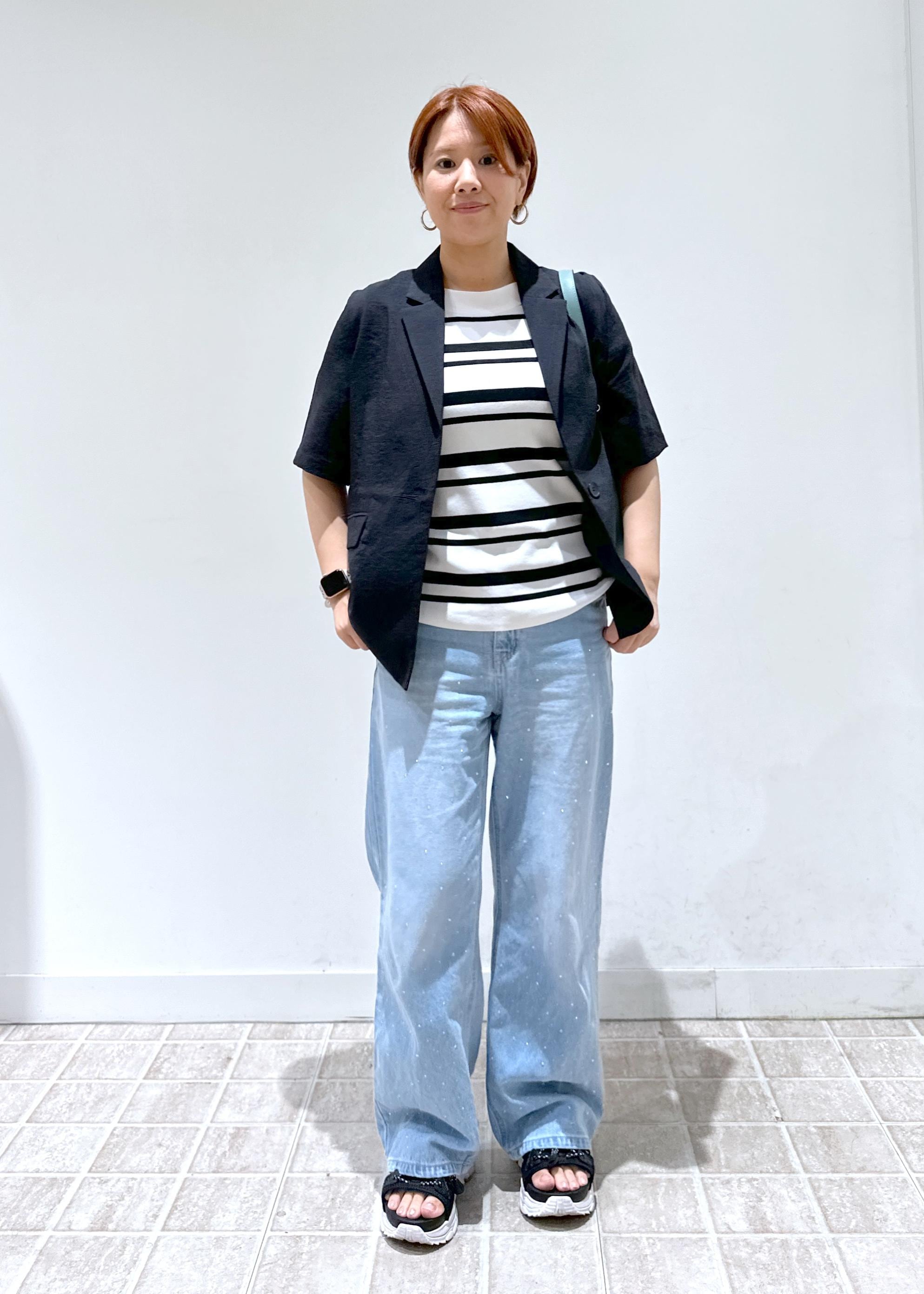 ROPE' PICNICの【接触冷感・吸水速乾・防シワ】エフォートレスリラックスハーフスリーブジャケットを使ったコーディネートを紹介します。｜Rakuten Fashion(楽天ファッション／旧楽天ブランドアベニュー)6117660