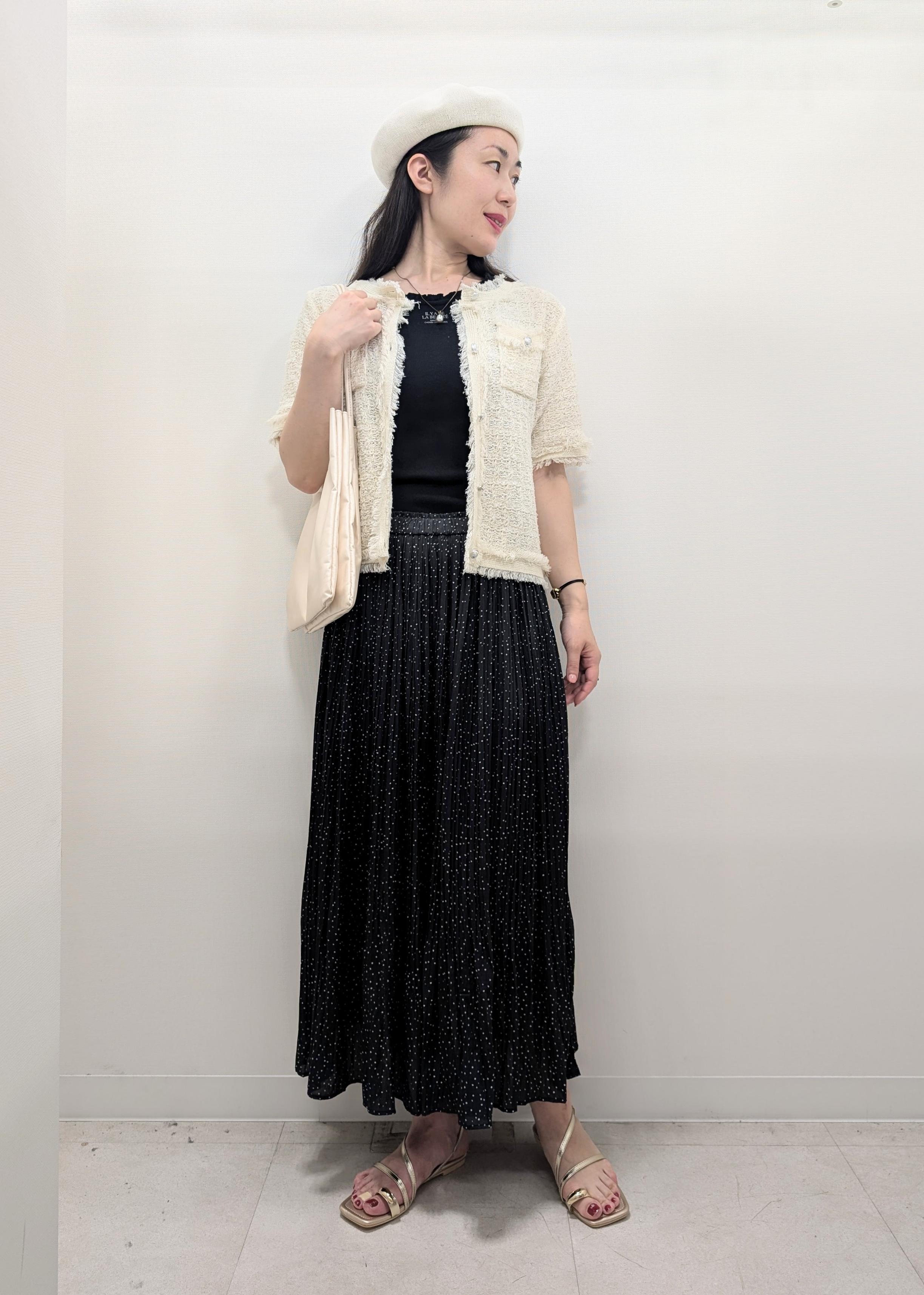 ROPE' PICNICの【サマー・ツイード】ハーフスリーブカーディガンを使ったコーディネートを紹介します。｜Rakuten Fashion(楽天ファッション／旧楽天ブランドアベニュー)6117617